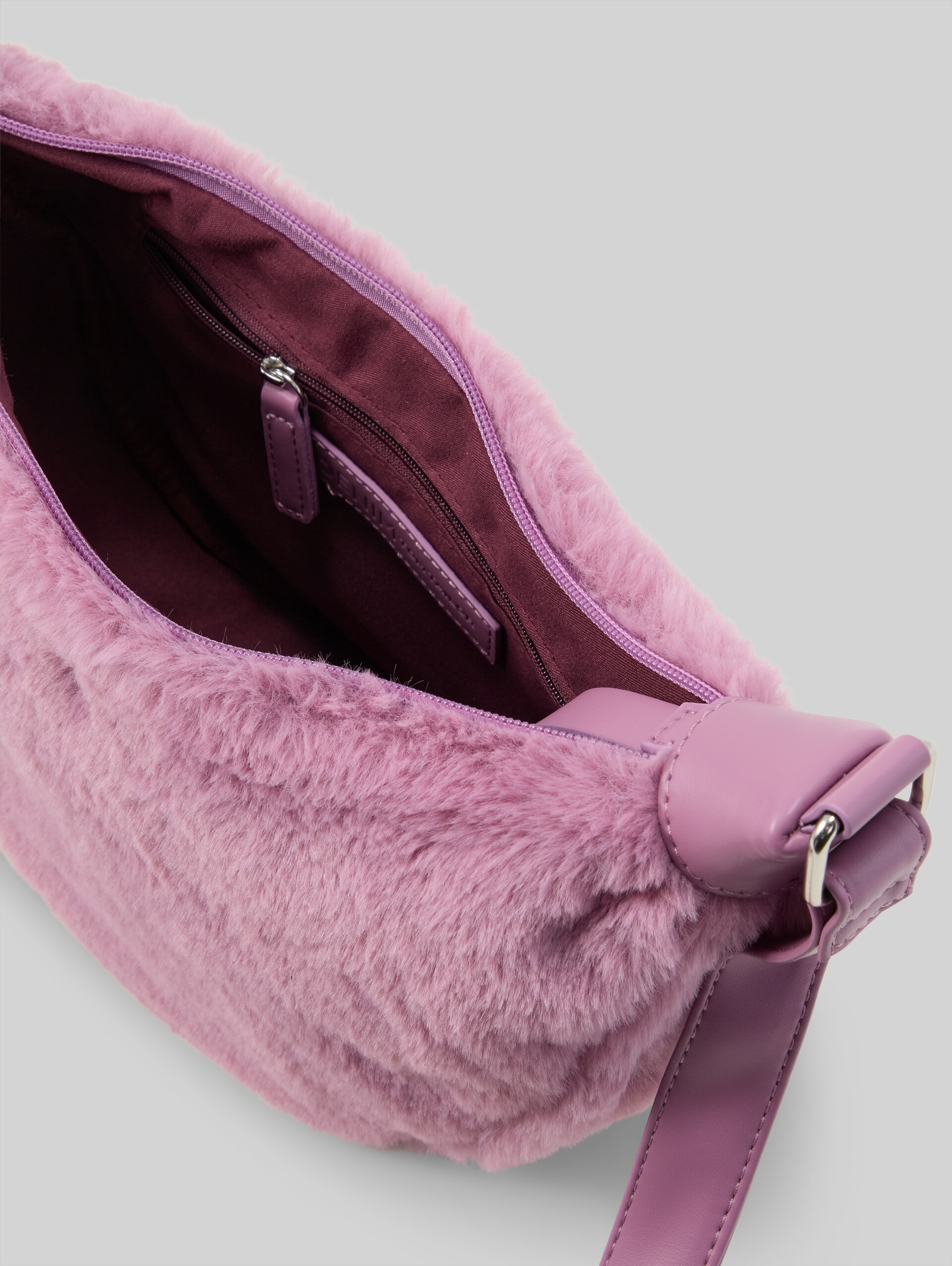 TTLIRIEL WINTER schoudertas - lila / lilac - zijaanzicht product 