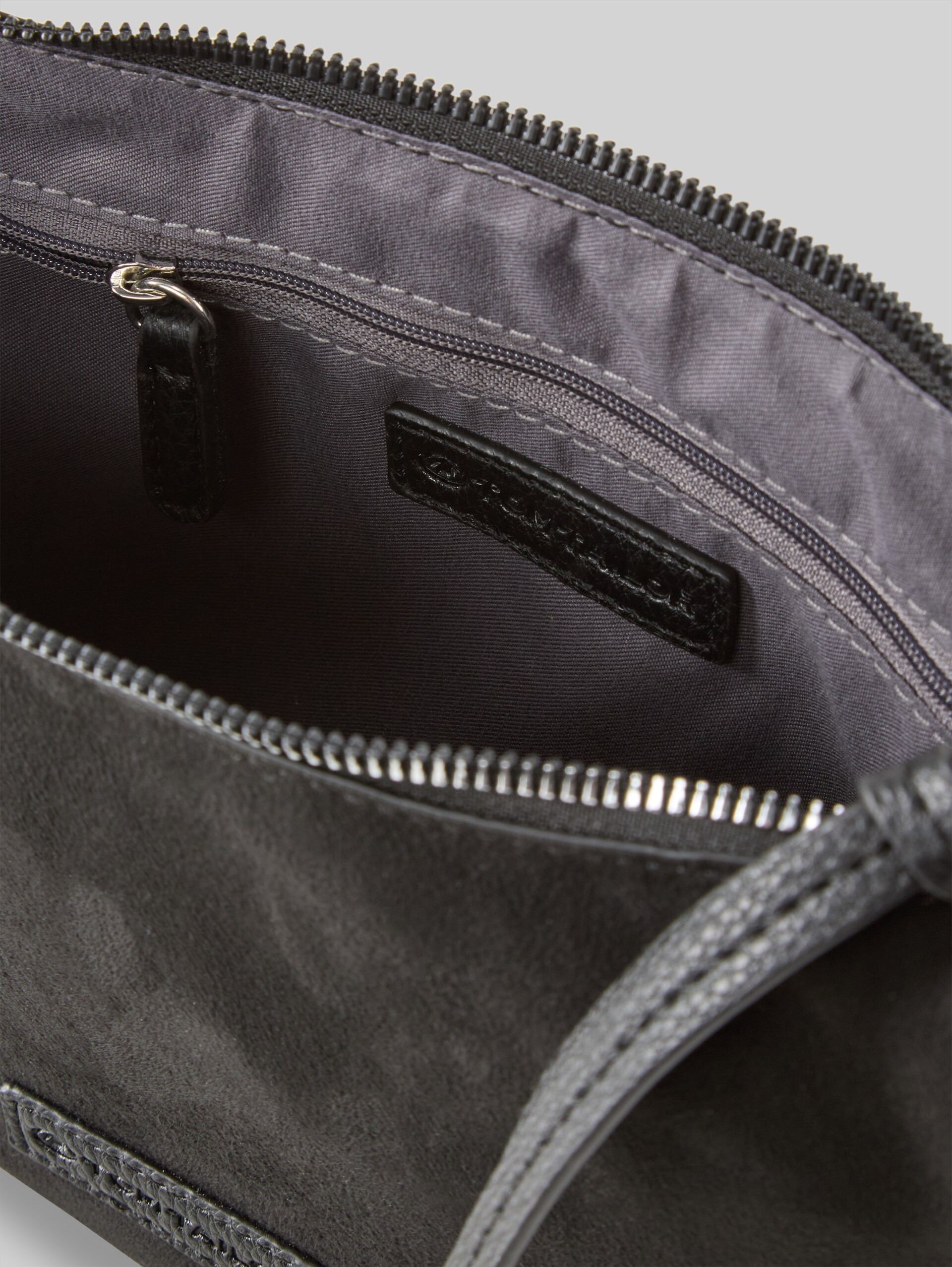 TTLYSA S shoulder bag in suede look - schwarz / black - side product view 