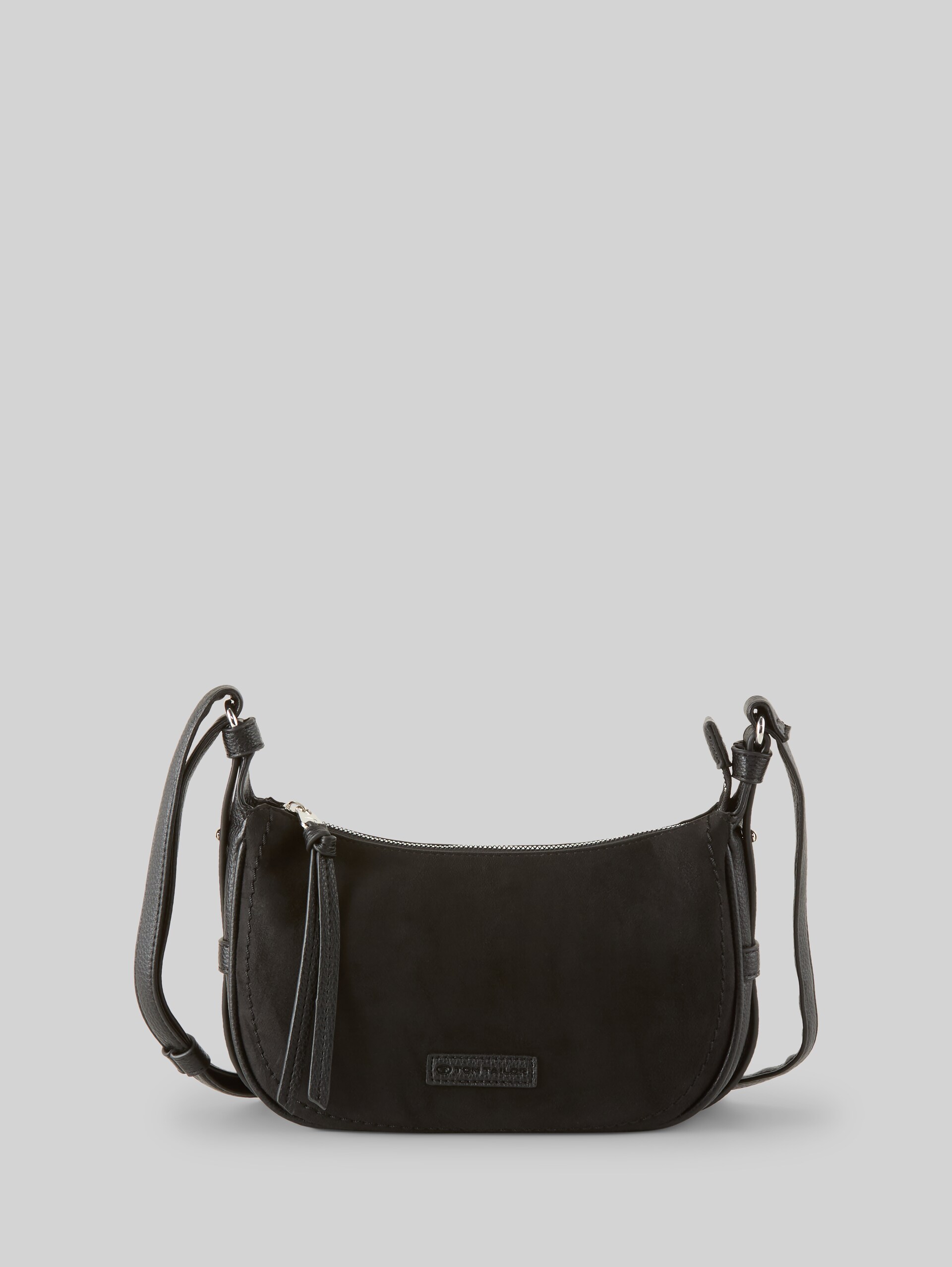 TTLYSA S shoulder bag in suede look - schwarz / black - Front product view