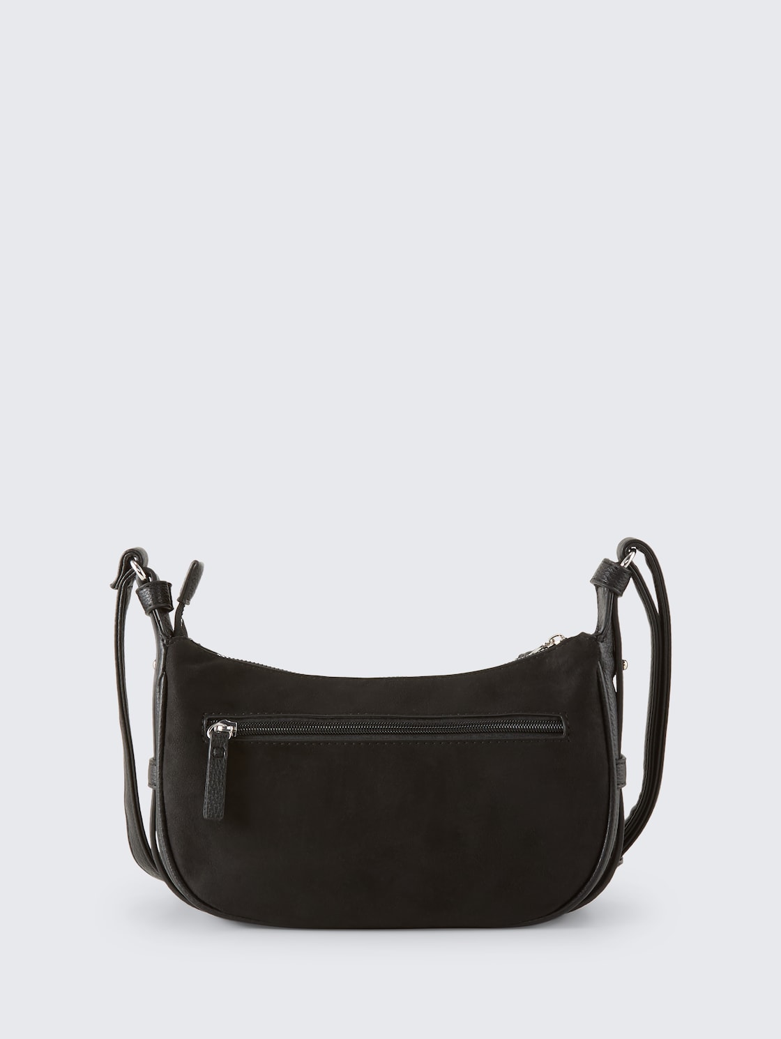 TTLYSA S Umhängetasche in Velourleder-Optik - schwarz / black - Produkt-Rückansicht