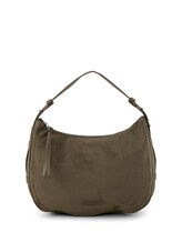 Ausgewählt, TTLYSA M Schultertasche in Velourleder-Optik von Tom Tailor, grün