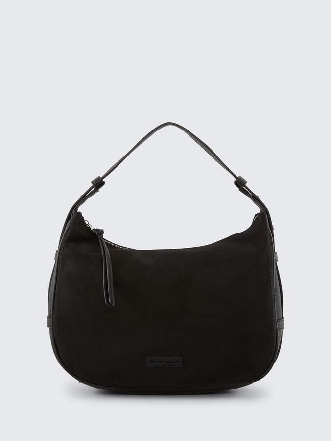 TTLYSA M shoulder bag in suede look by Women, schwarz / black