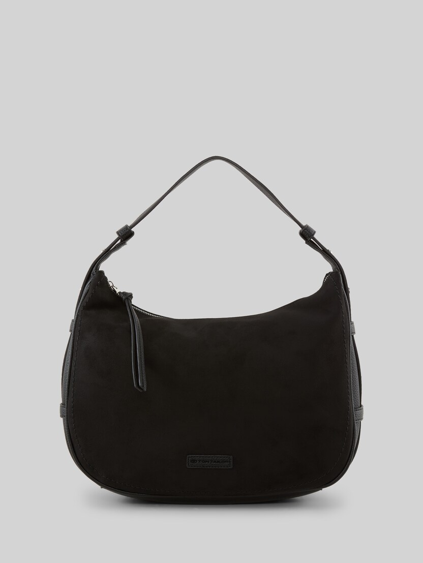 TTLYSA M Schultertasche in Velourleder-Optik von Women, schwarz / black