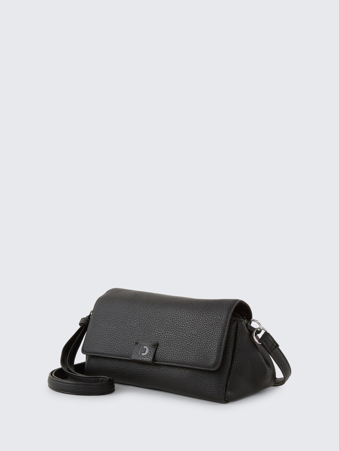 TTMANUELA M Umhängetasche aus Lederimitat - schwarz / black - seitliche Produkt-Ansicht 