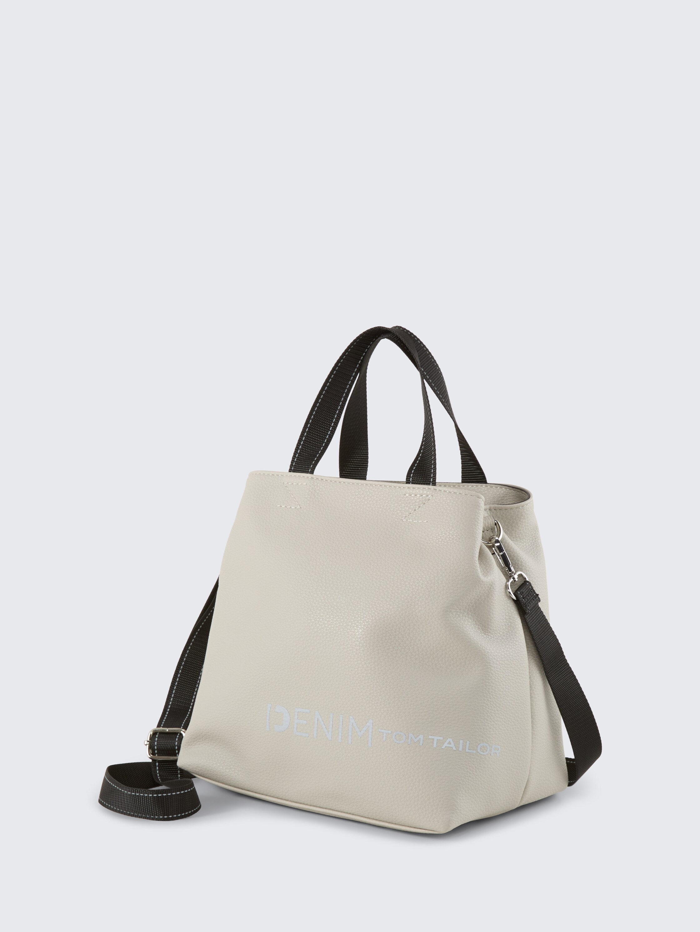 TTMARLOW S shopper met reflecterende logoprint - light grey - zijaanzicht product 