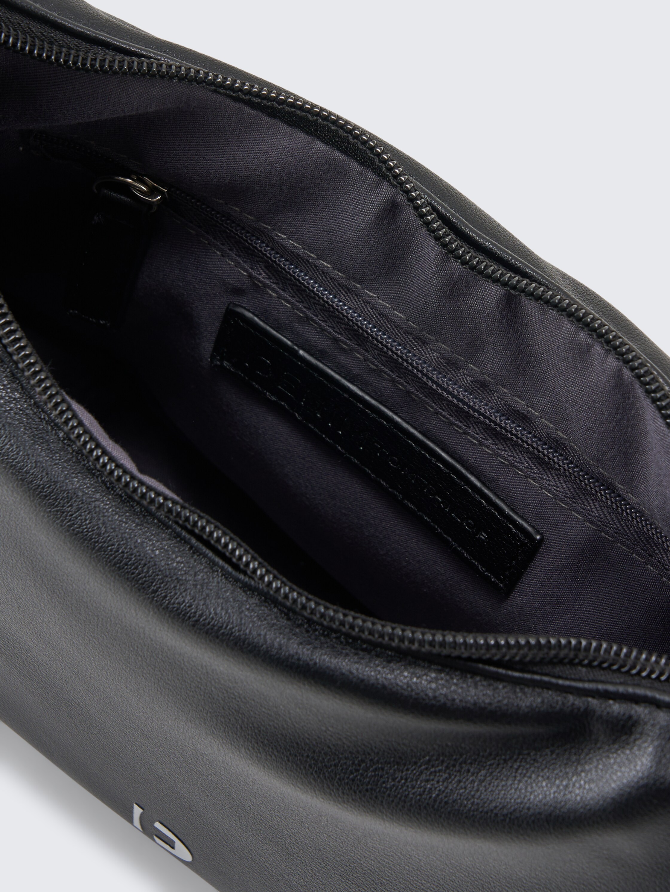 TTMAYE M Umhängetasche mit Wattierung - schwarz / black - seitliche Produkt-Ansicht 