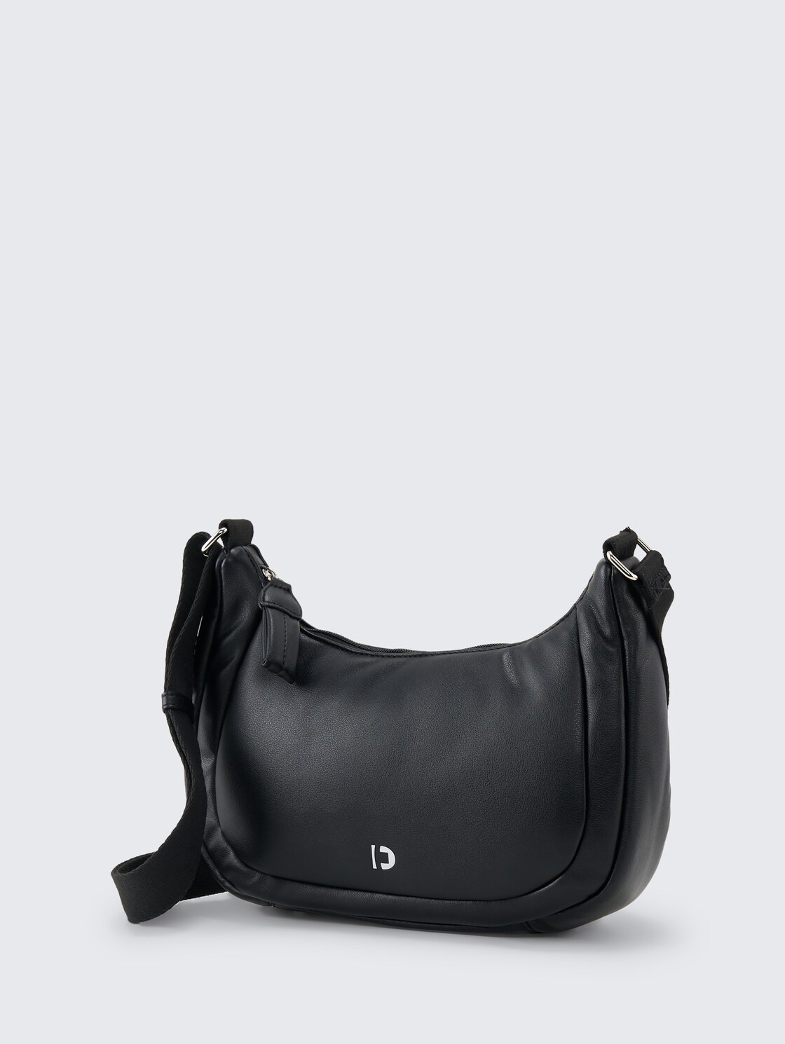 TTMAYE M Umhängetasche mit Wattierung - schwarz / black - seitliche Produkt-Ansicht 