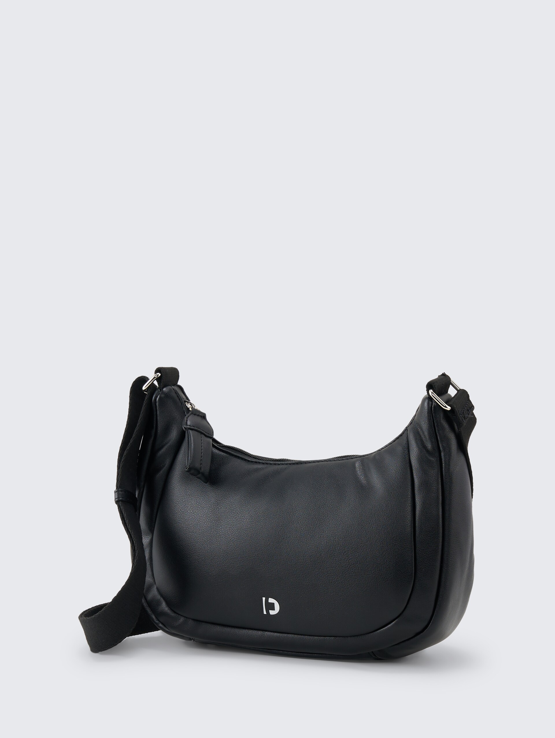 TTMAYE M Umhängetasche mit Wattierung - schwarz / black - seitliche Produkt-Ansicht 