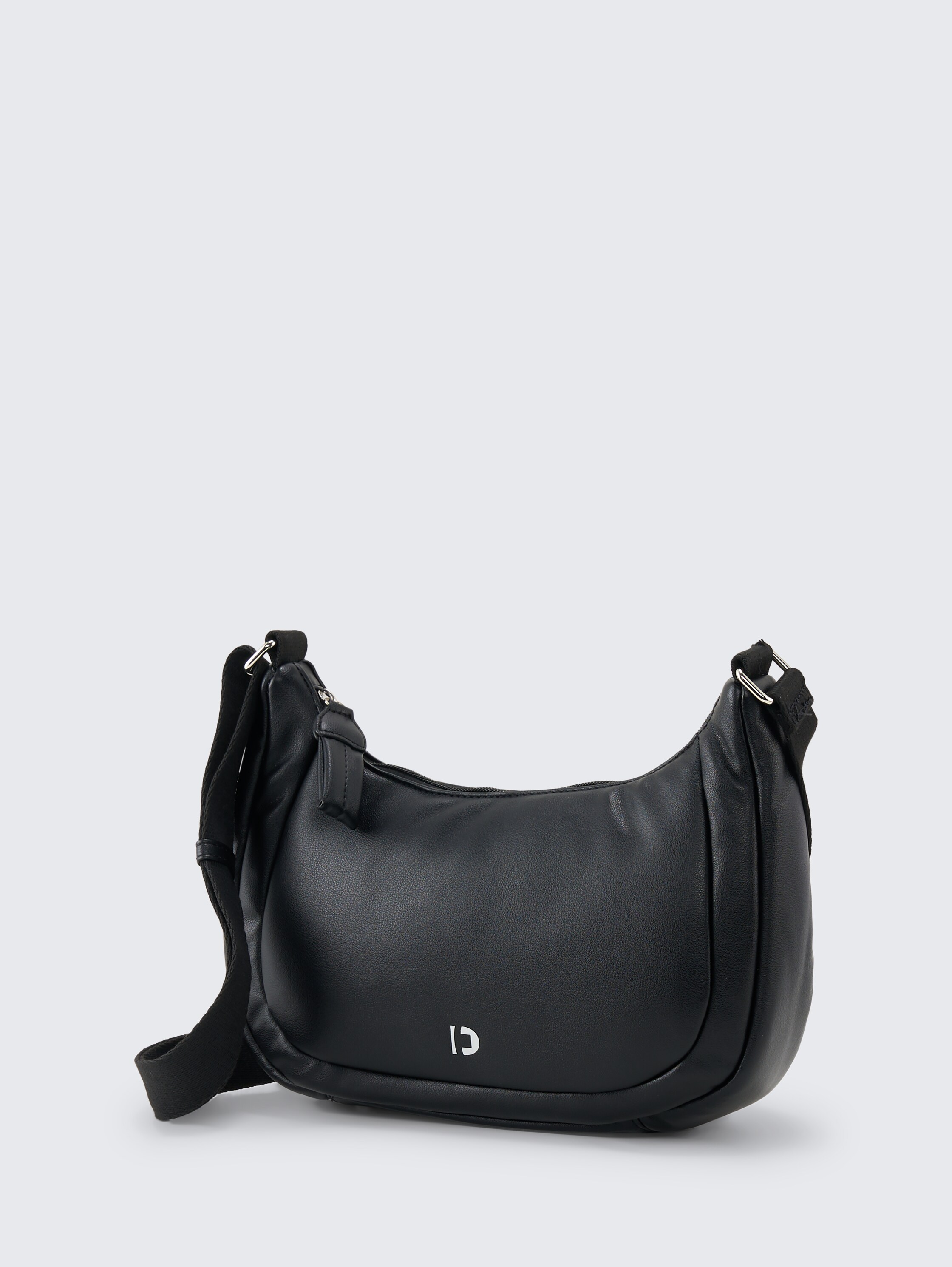 TTMAYE M Umhängetasche mit Wattierung - schwarz / black - seitliche Produkt-Ansicht 