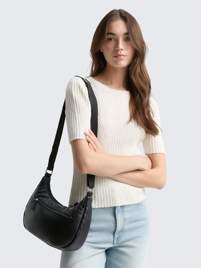 TTMAYE M schoudertas met vulling door Denim Female, schwarz / black