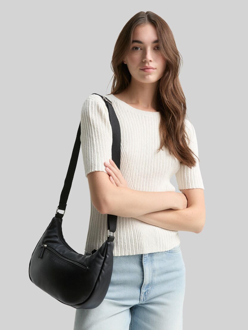 TTMAYE M Umhängetasche mit Wattierung von Denim Female, schwarz / black