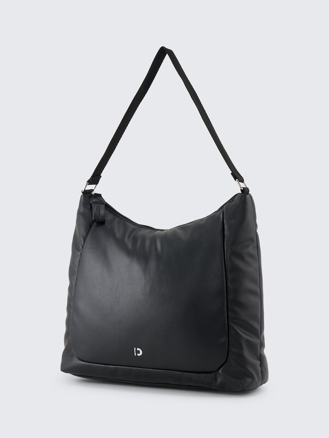 TTMAYE L Beuteltasche mit Wattierung - schwarz / black - seitliche Produkt-Ansicht 