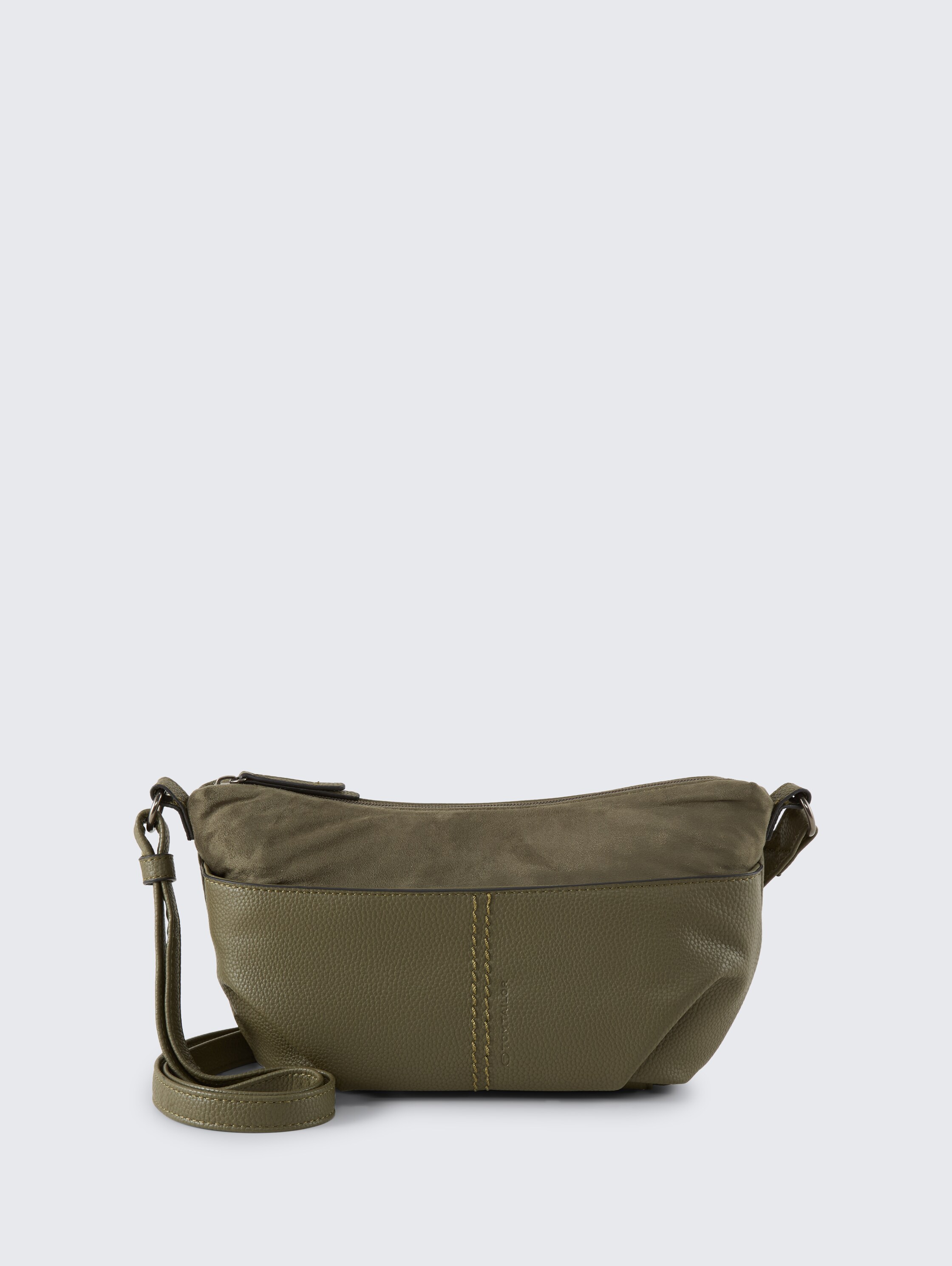 Sac à bandoulière TTMIHA avec mélange de matériaux - khaki / khaki - Vue de face du produit