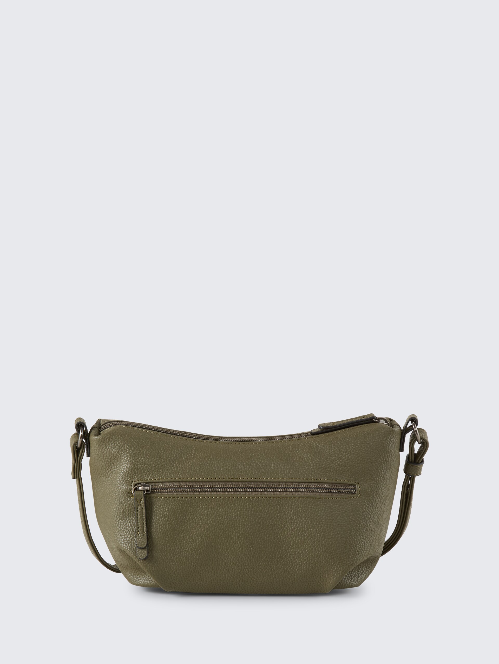 TTMIHA Umhängetasche mit Material-Mix - khaki / khaki - Produkt-Rückansicht