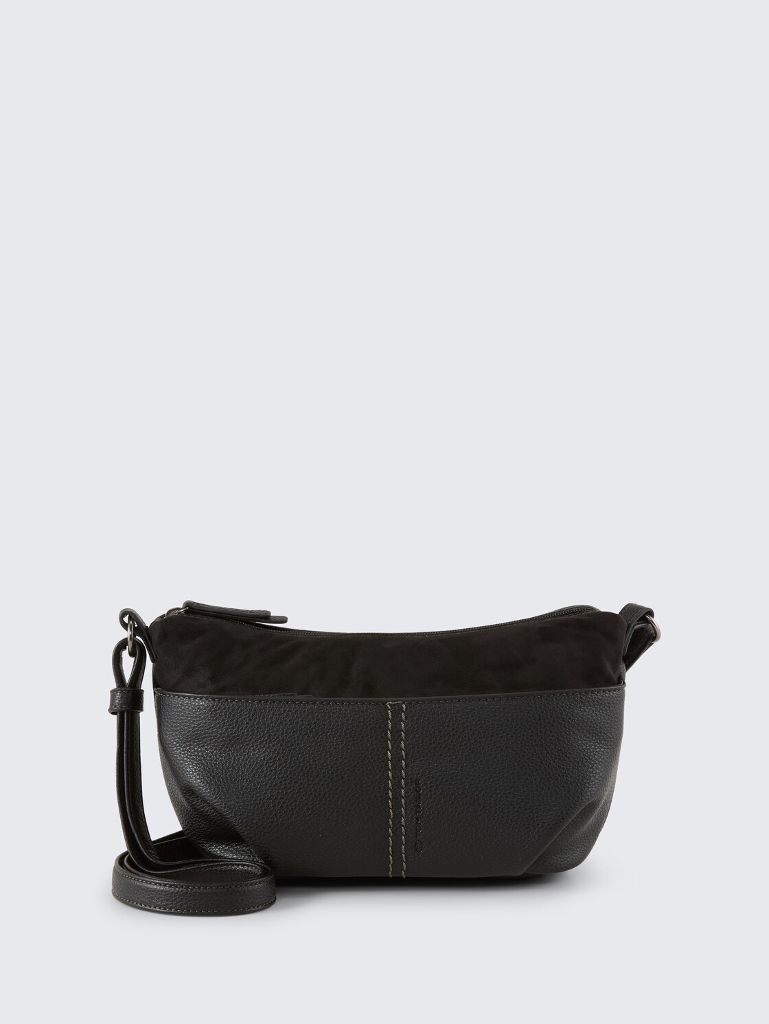 TTMIHA Umhängetasche mit Material-Mix - schwarz / black - Vorder-Produkt-Ansicht