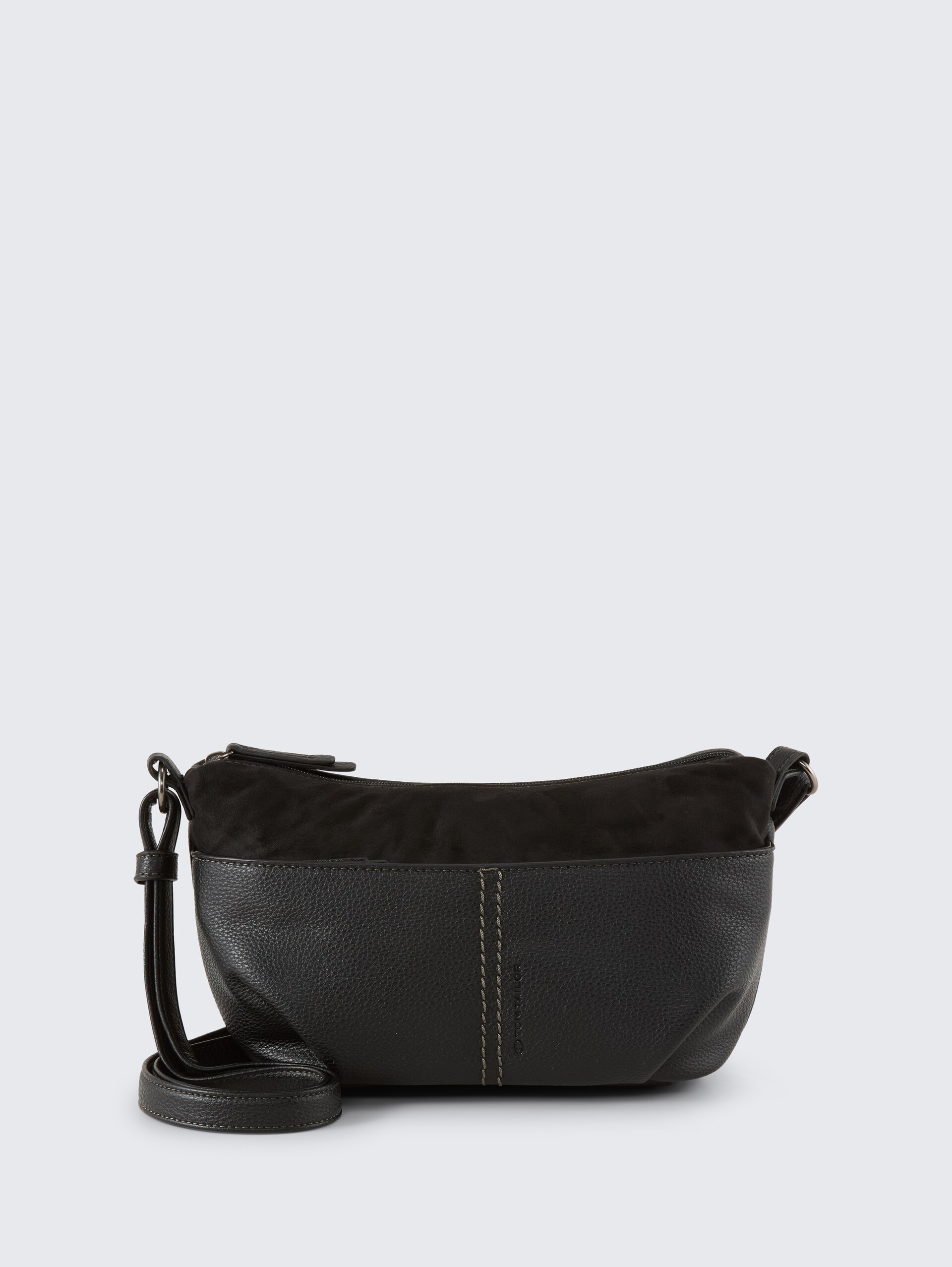 TTMIHA Umhängetasche mit Material-Mix - schwarz / black - Vorder-Produkt-Ansicht