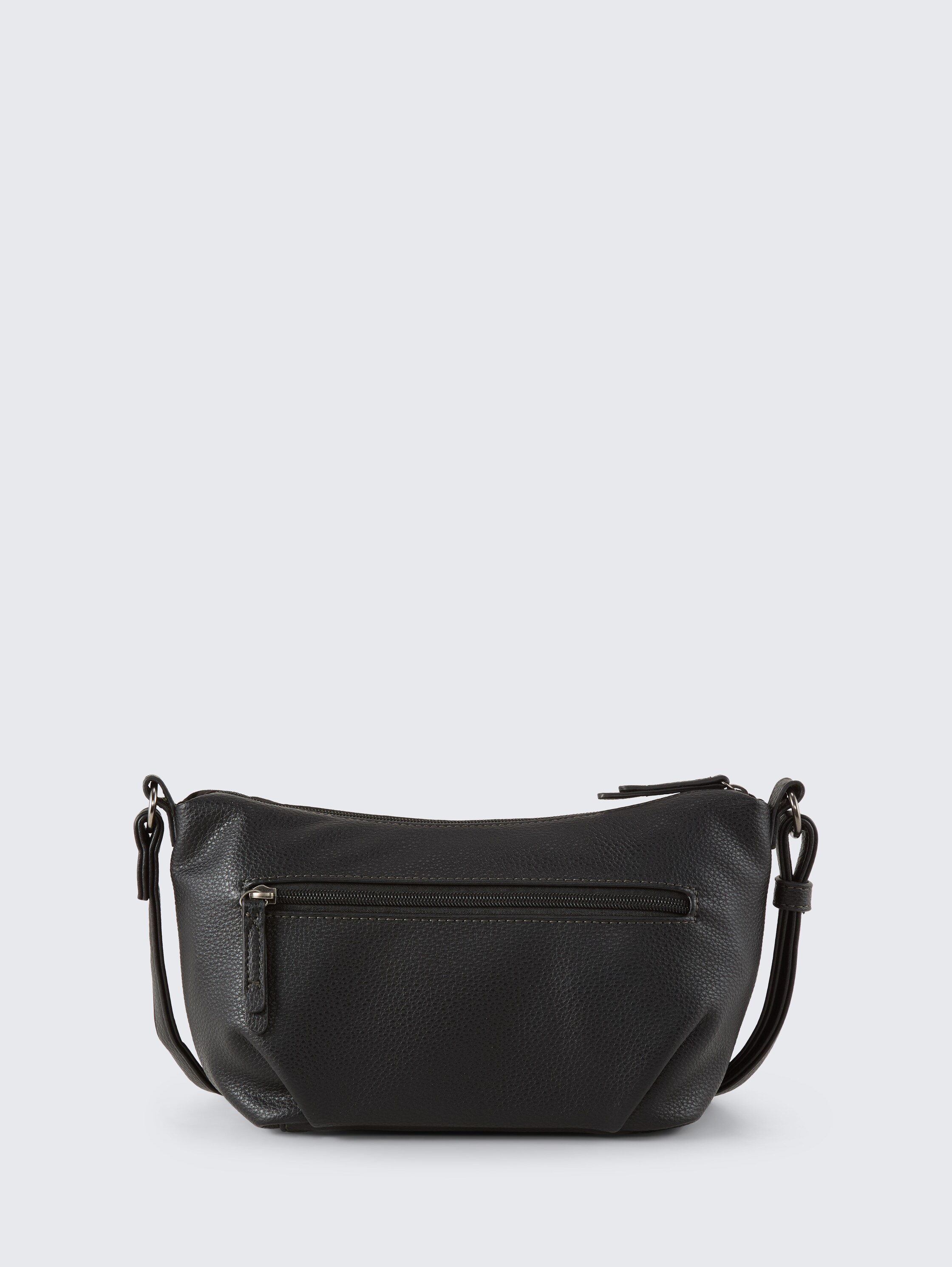 TTMIHA Umhängetasche mit Material-Mix - schwarz / black - Produkt-Rückansicht