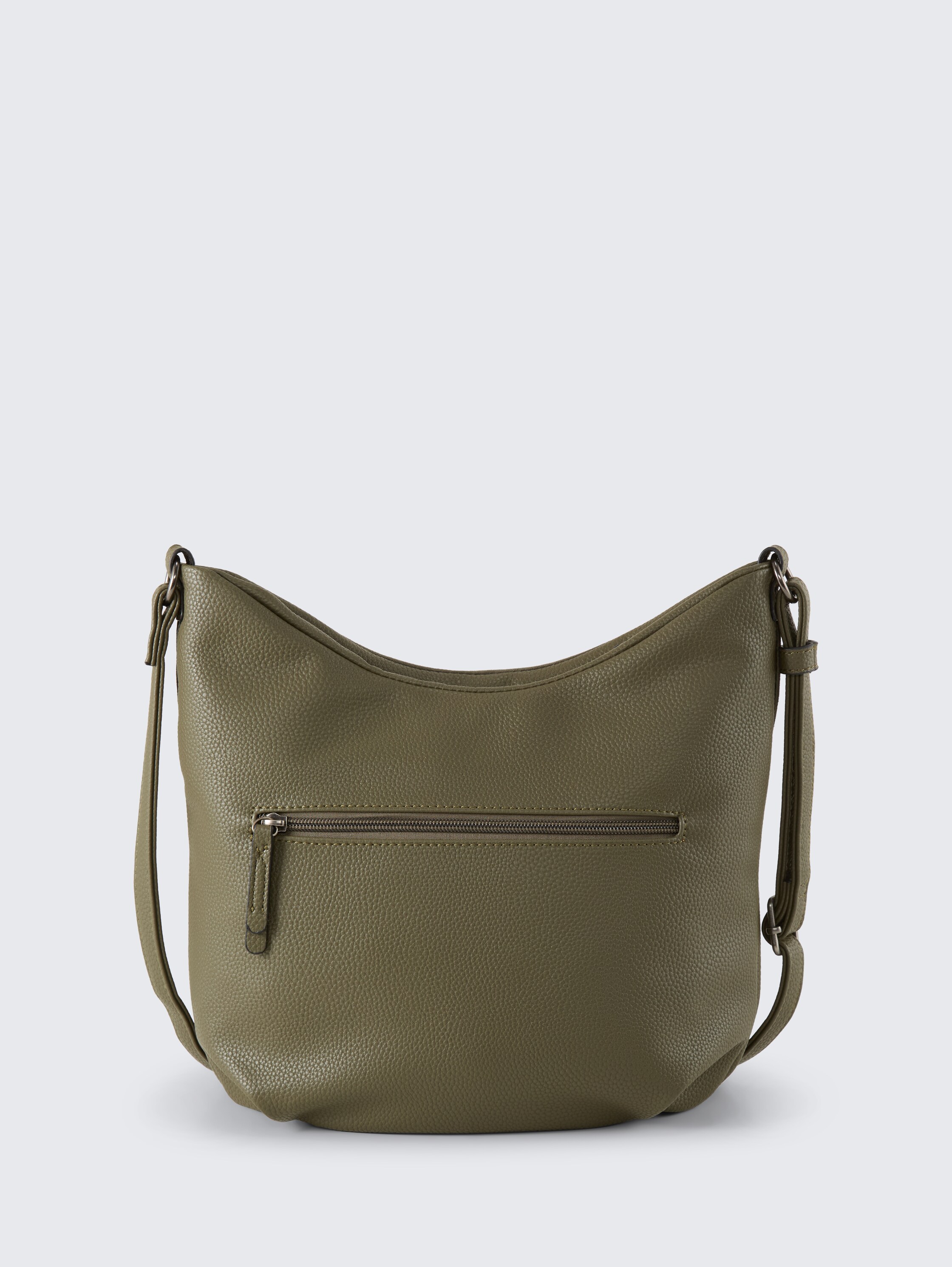 TTMIHA M schoudertas met materiaalmix - khaki / khaki - Achteraanzicht product