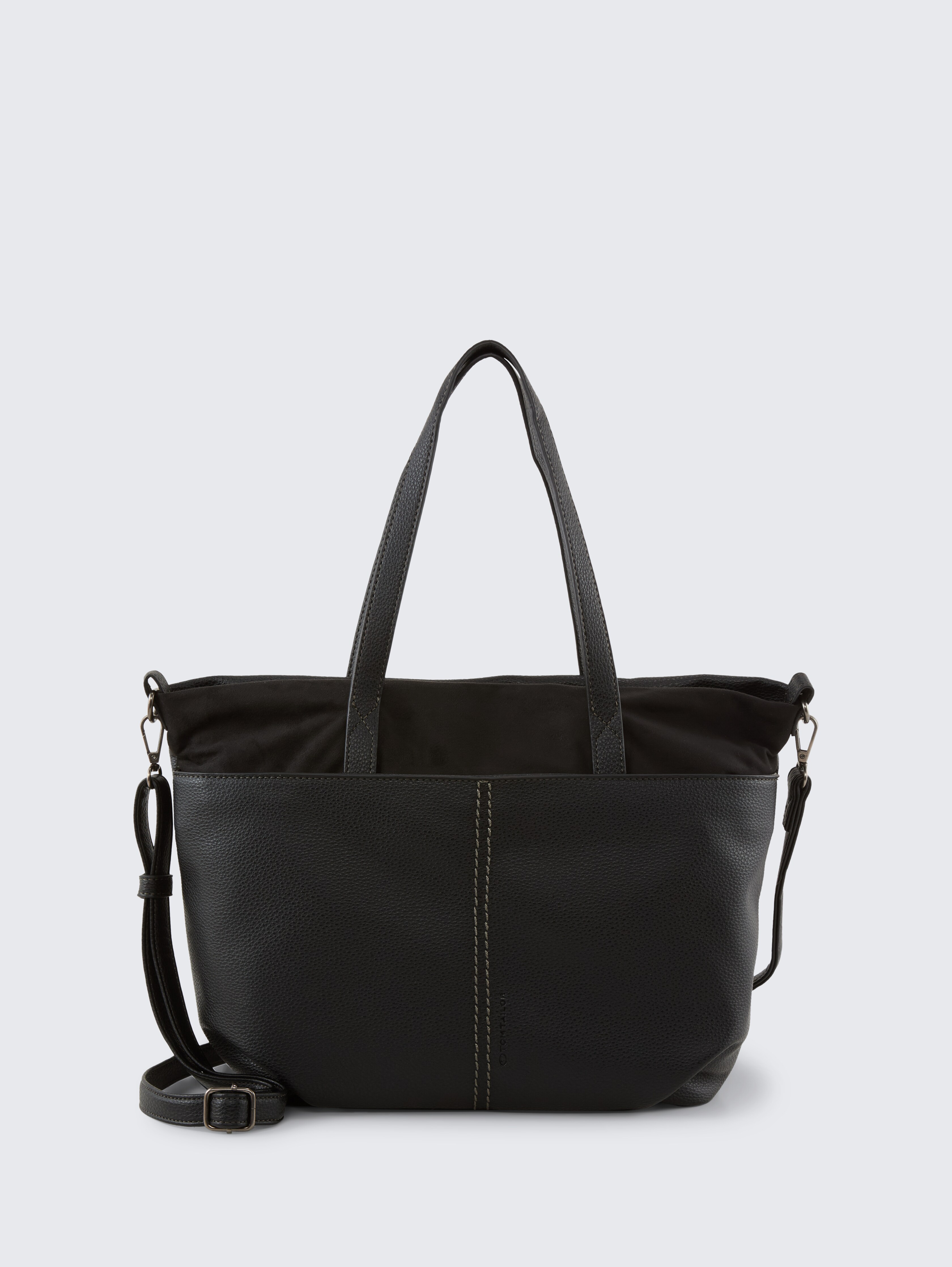 TTMIHA L Shopper mit Material-Mix von Women, schwarz / black