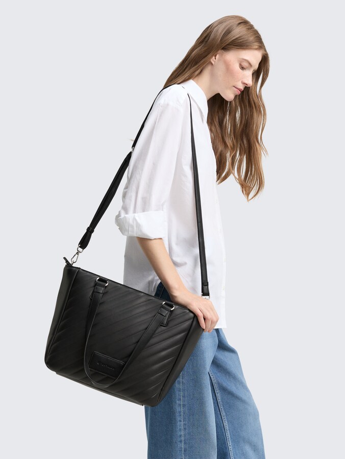 TTMIRELA L Shopper mit Wattierung von Women, schwarz / black
