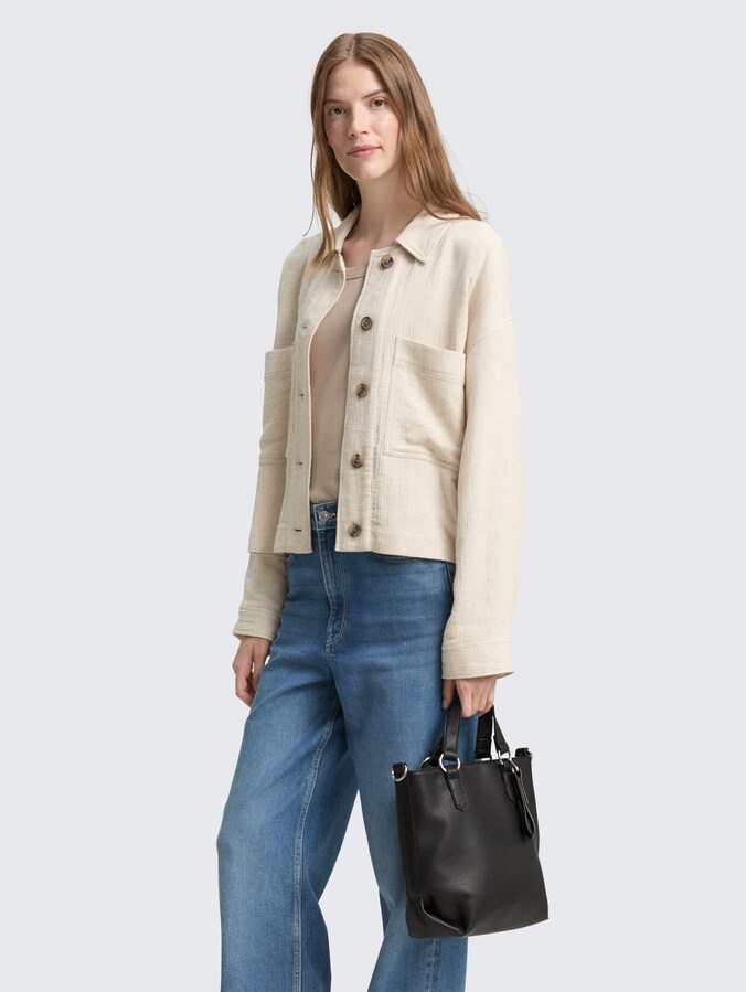TTOLIVE S Shopper mit abnehmbarem Anhänger von Women, schwarz / black