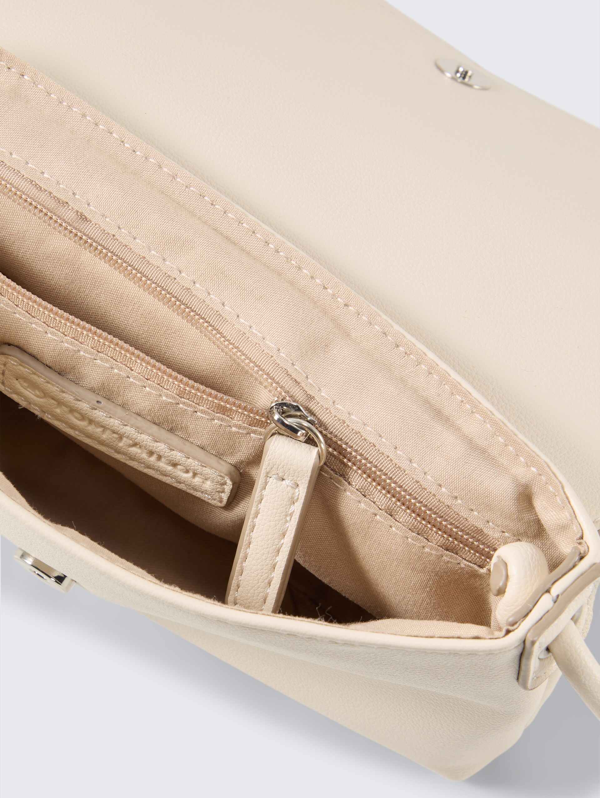 TTRISSA XS schoudertas met klep - off white / off white - zijaanzicht product 