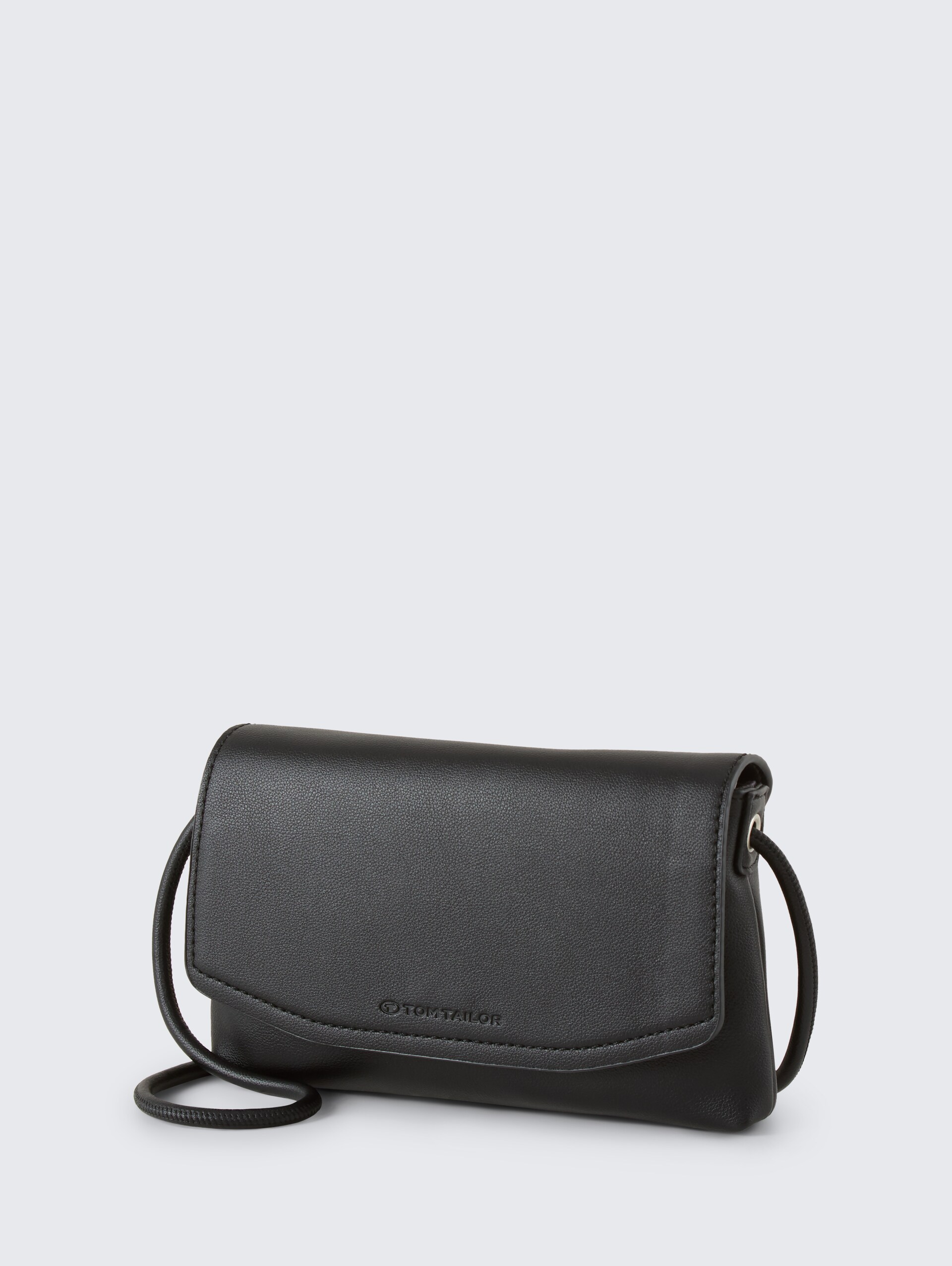 TTRISSA XS Umhängetasche mit Umschlag - schwarz / black - seitliche Produkt-Ansicht 