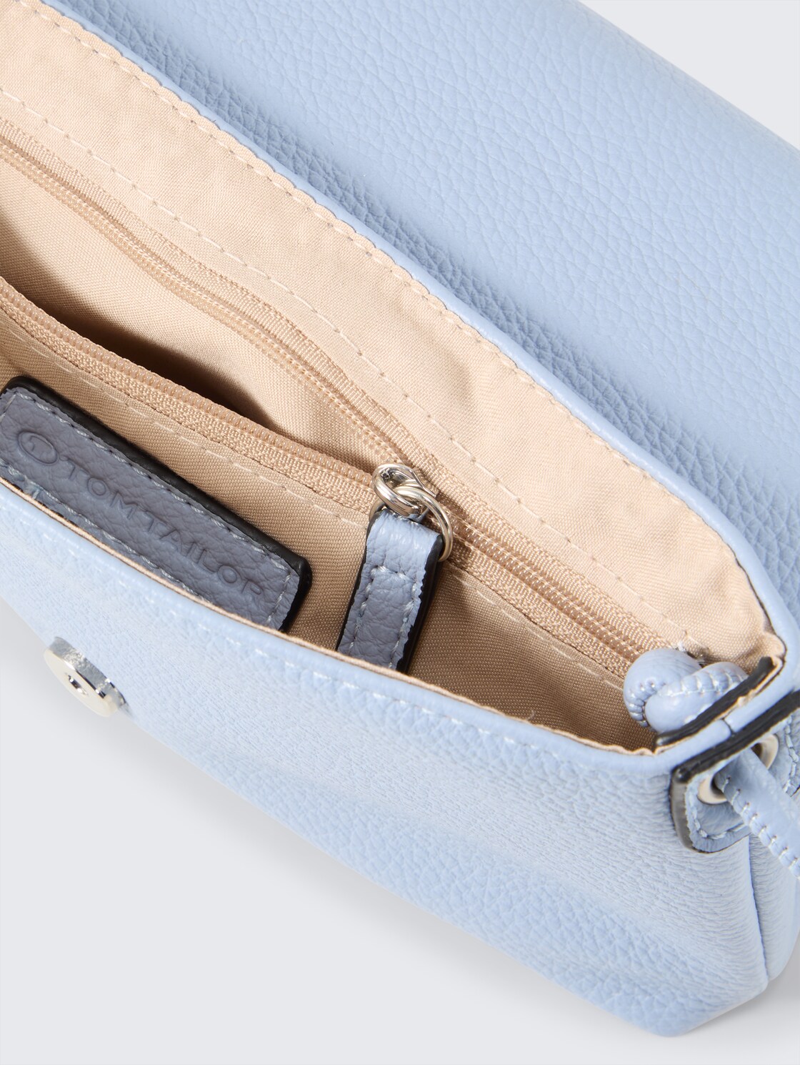 TTRISSA XS Umhängetasche mit Umschlag - mid blue - seitliche Produkt-Ansicht 