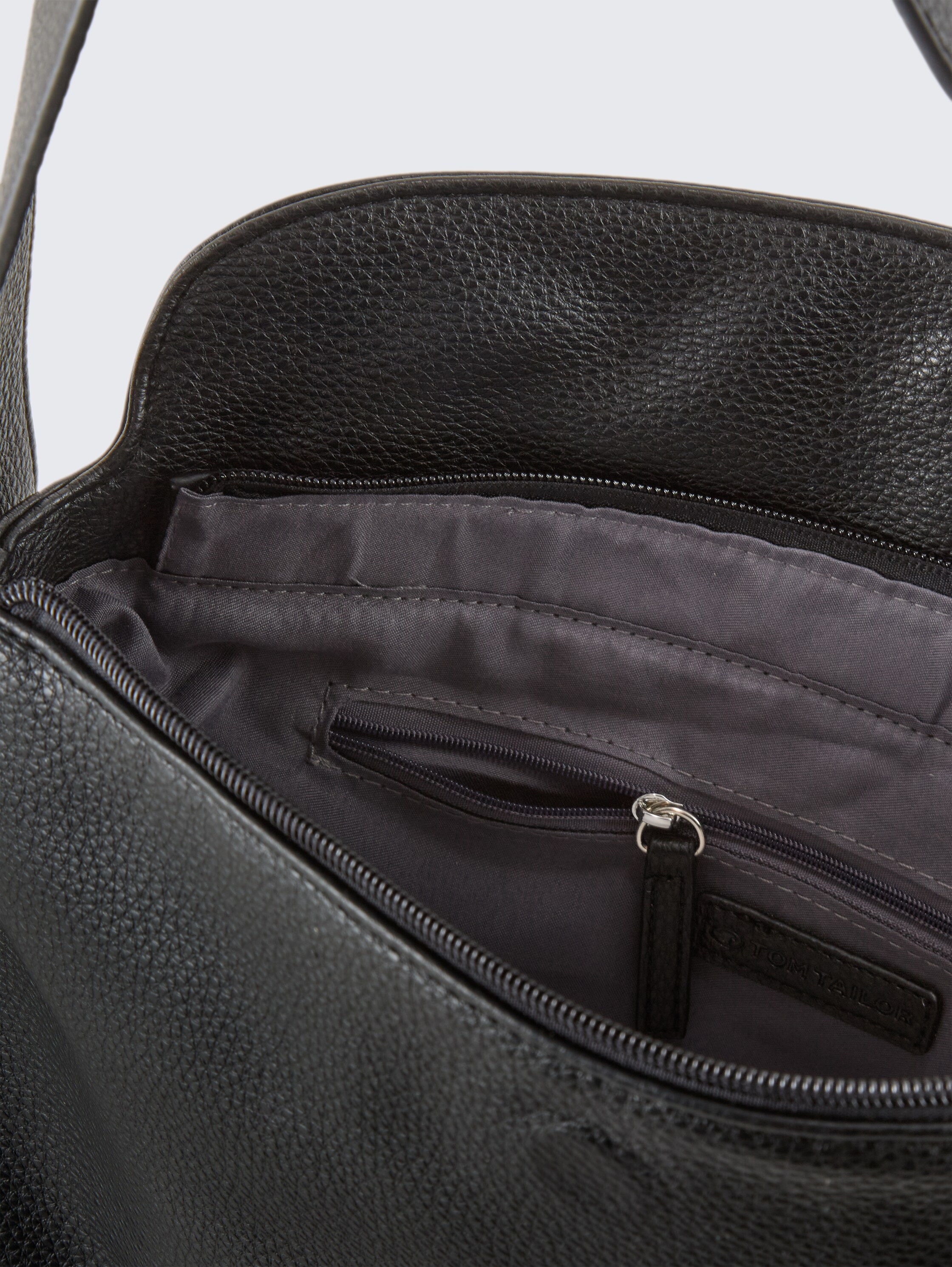 Sac à main TTROWAN L avec bords contrastés - schwarz / black - vue latérale du produit 