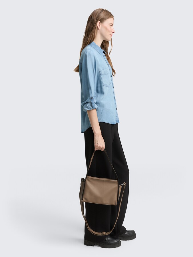 TTROWAN Schultertasche aus Lederimitat von Women, taupe / taupe