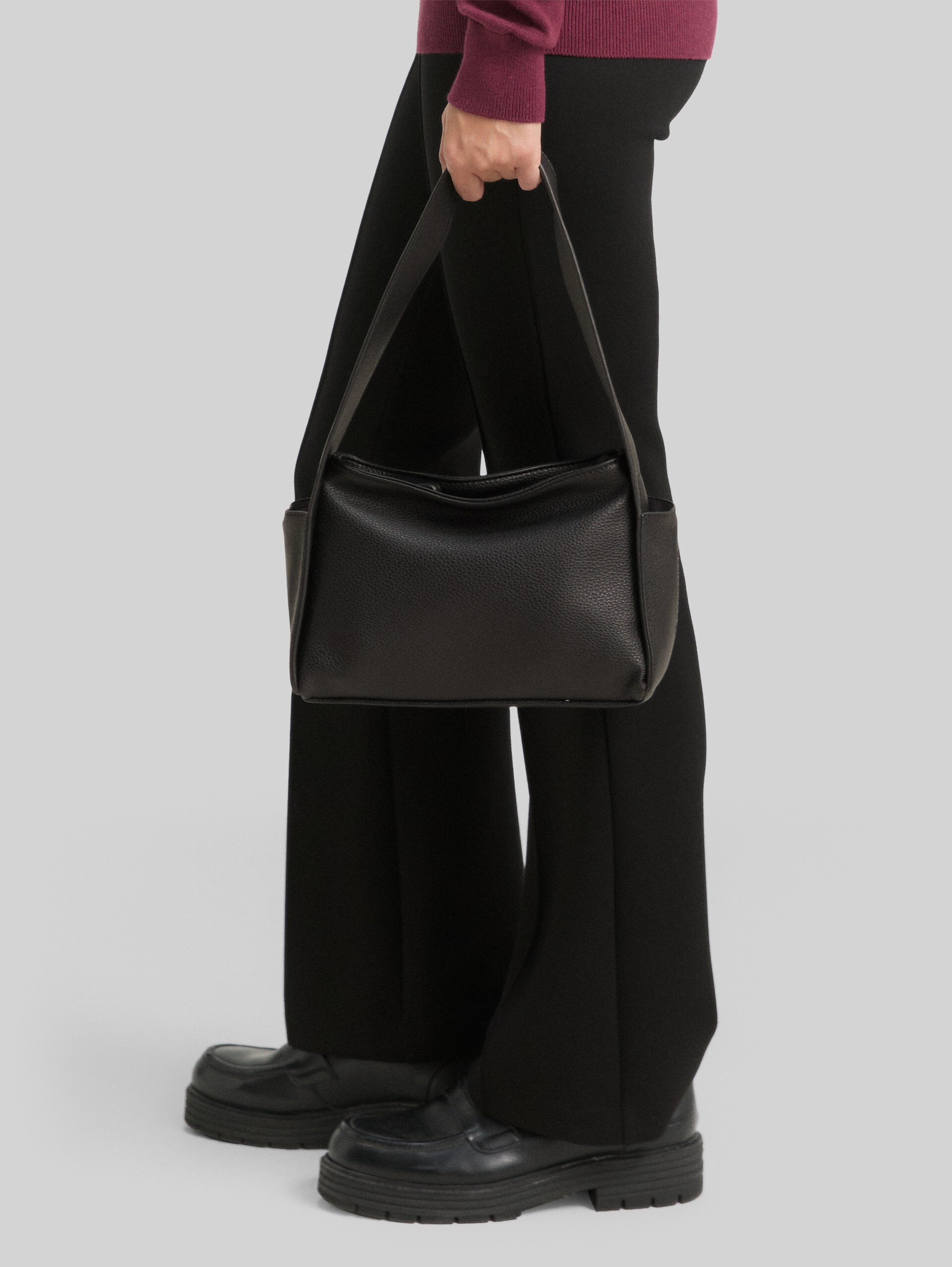 TTROWAN Sac à bandoulière en similicuir - schwarz / black - Vue latérale du modèle
