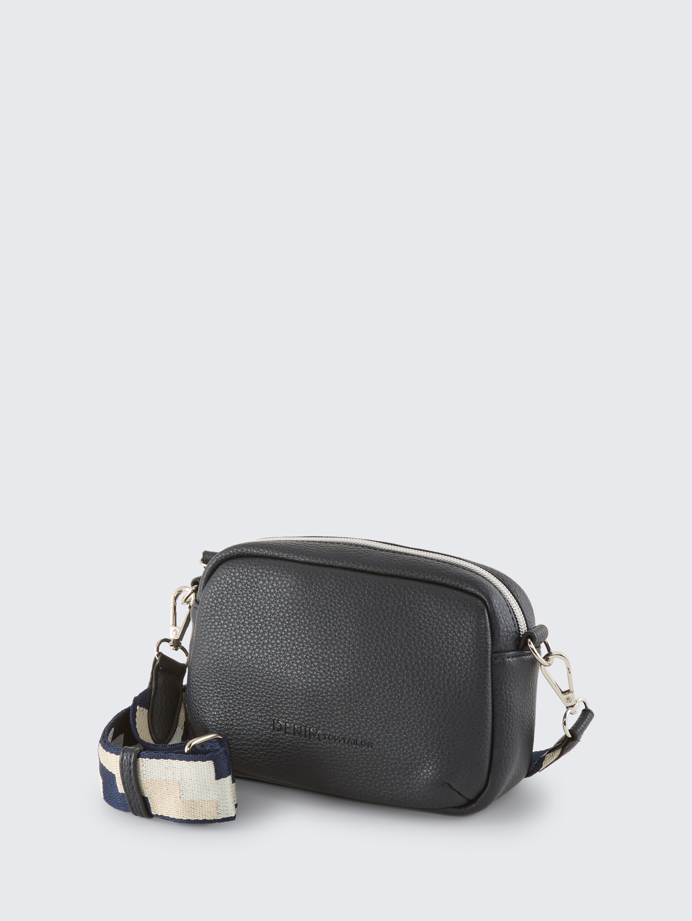 TTSADA kunstleren schoudertas - dark blue - zijaanzicht product 