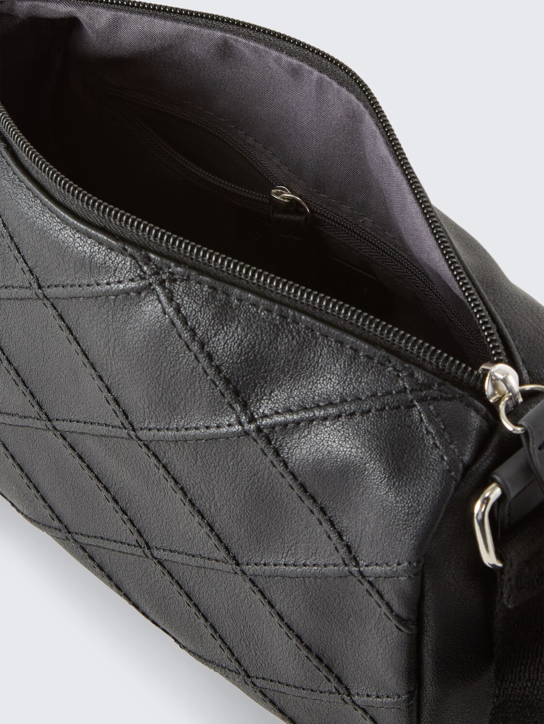 TTSKYLAR S Umhängetasche mit reflektierenden Elementen - schwarz / black - seitliche Produkt-Ansicht 