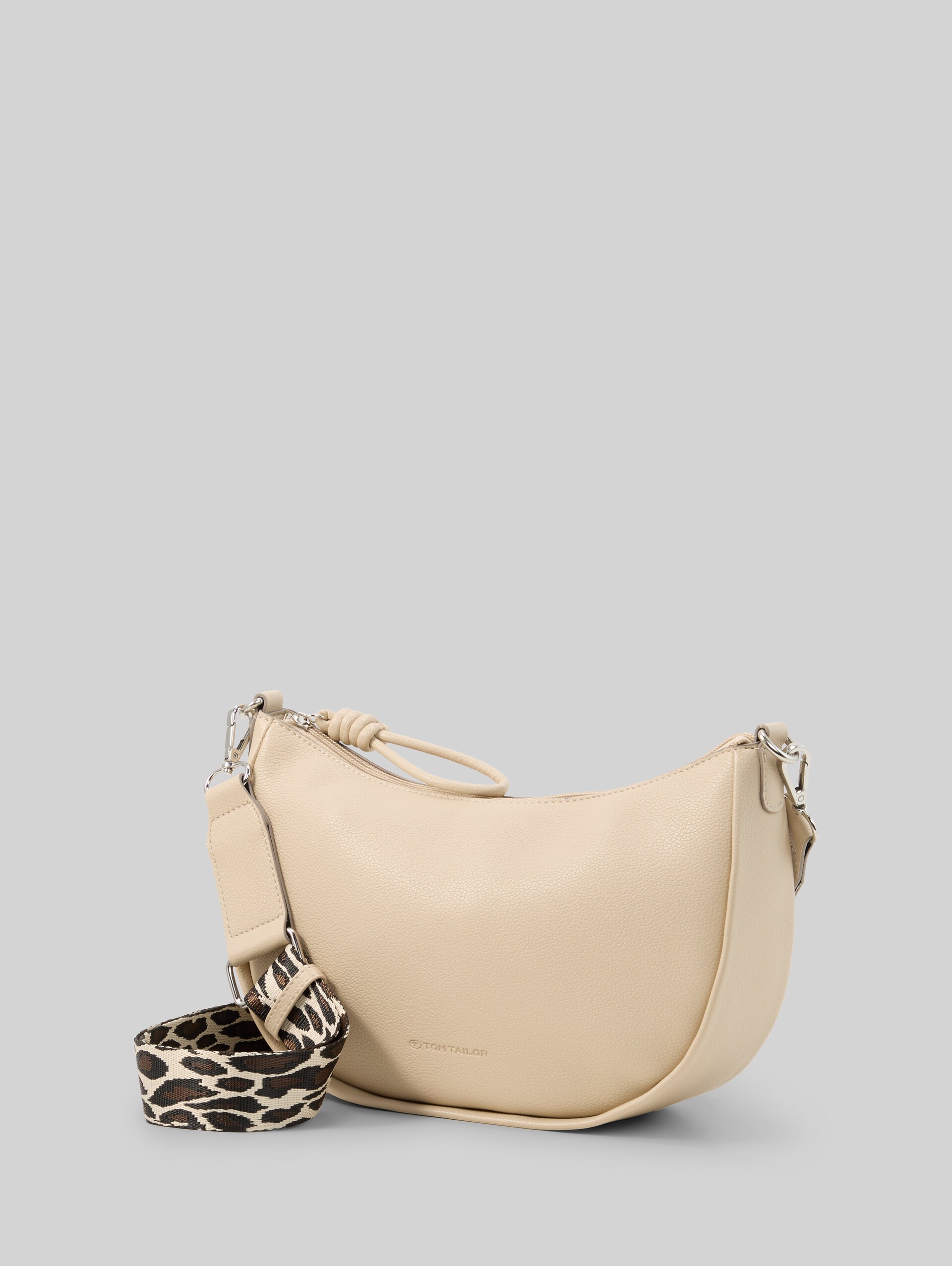 TTTATIANA schoudertas met geweven riem met patroon - beige / beige - zijaanzicht product 