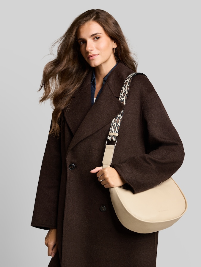 TTTATIANA Sac à bandoulière avec bandoulière tissée à motifs par Women, beige / beige