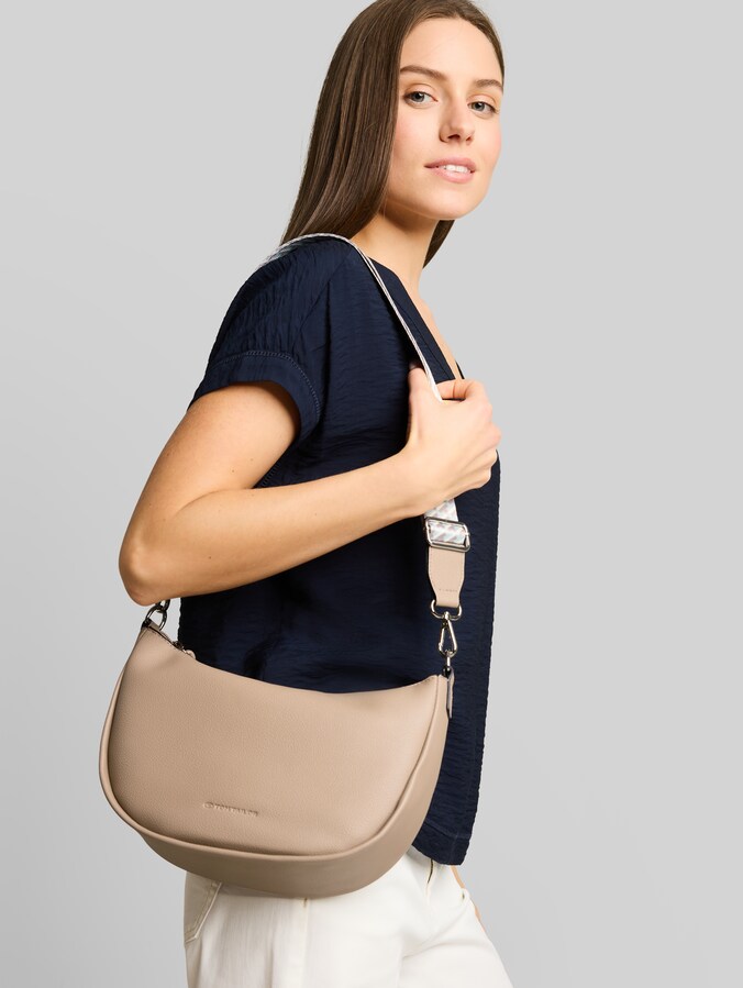 Sac à bandoulière TTTATIANA avec lanière tissée à motifs par Women, taupe / taupe