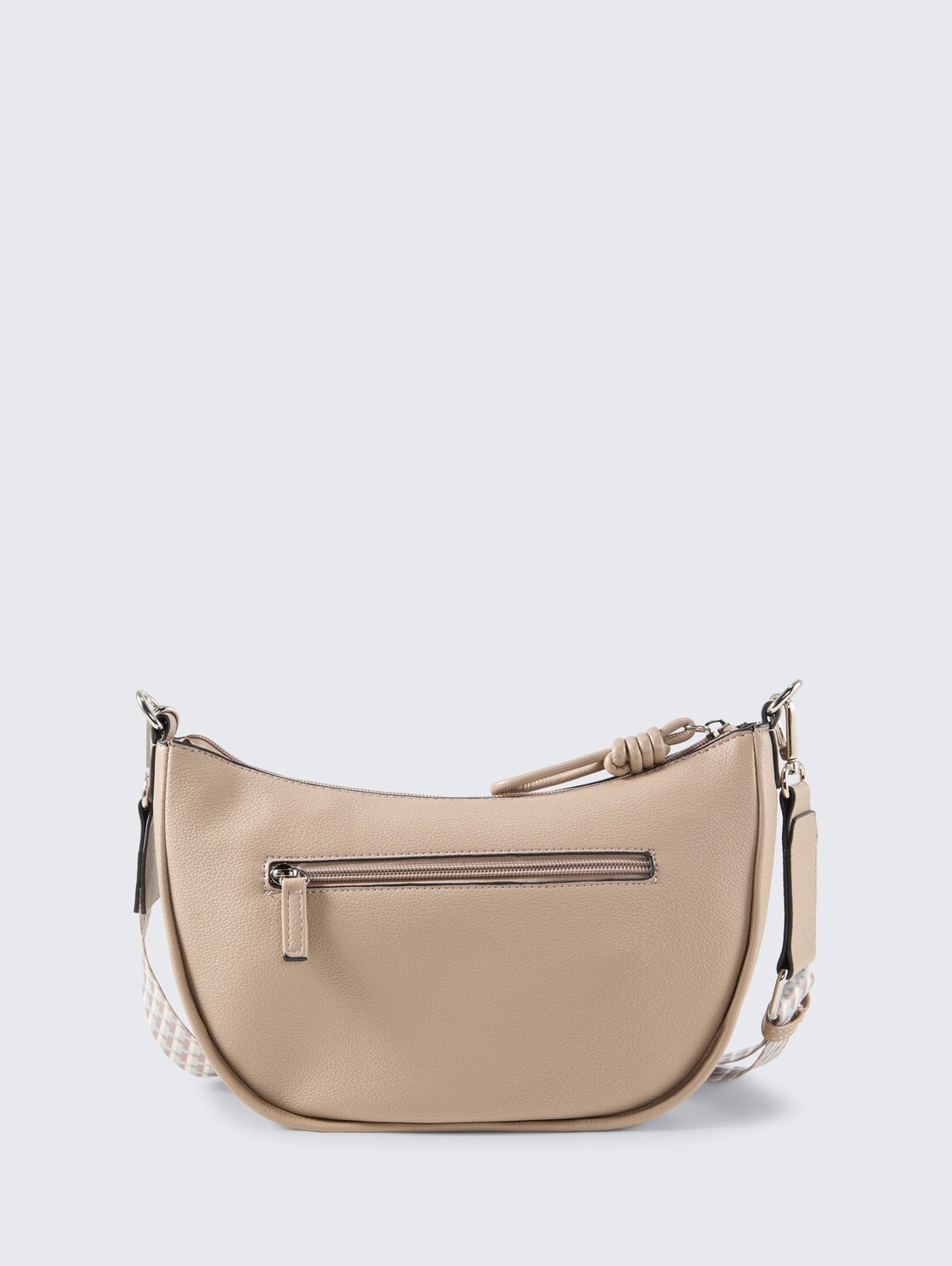 TTTATIANA Umhängetasche mit gemustertem Webriemen - taupe / taupe - Produkt-Rückansicht