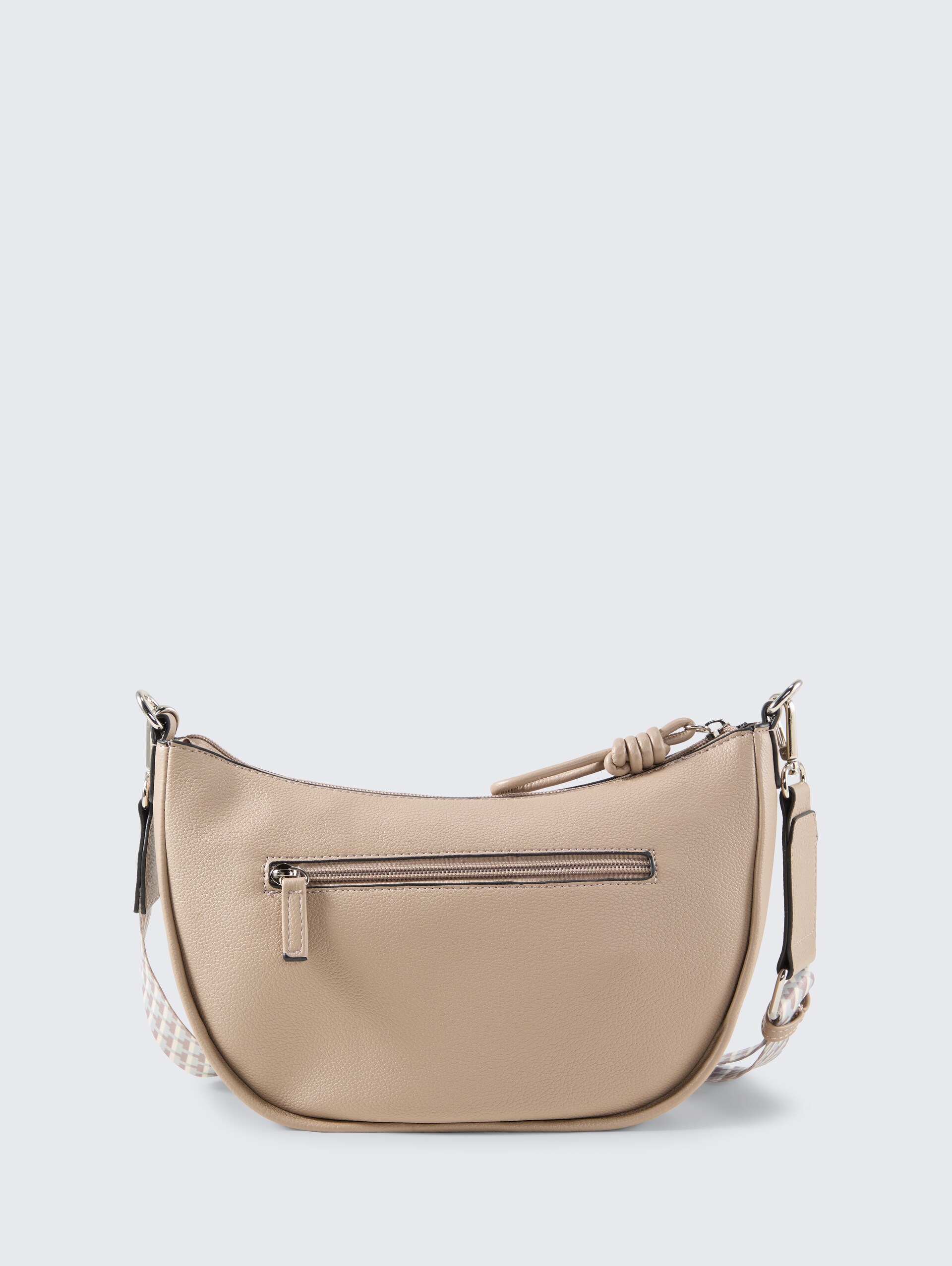 TTTATIANA Umhängetasche mit gemustertem Webriemen - taupe / taupe - Produkt-Rückansicht
