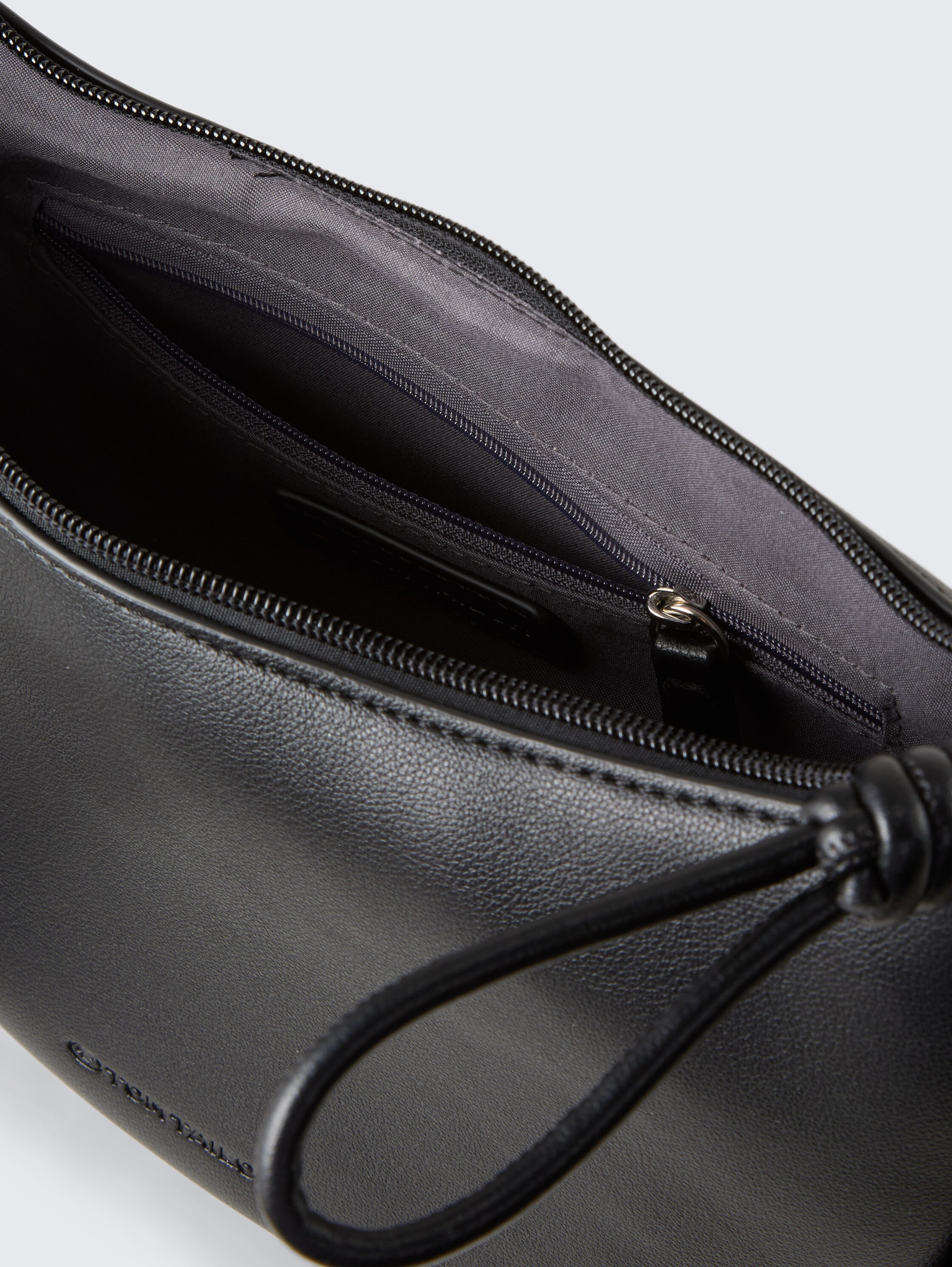 TTTATIANA Umhängetasche mit gemustertem Webriemen - schwarz / black - seitliche Produkt-Ansicht 