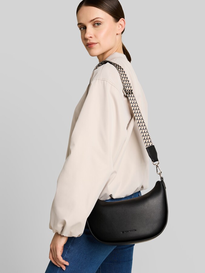 Sac à bandoulière TTTATIANA avec lanière tissée à motifs par Women, schwarz / black