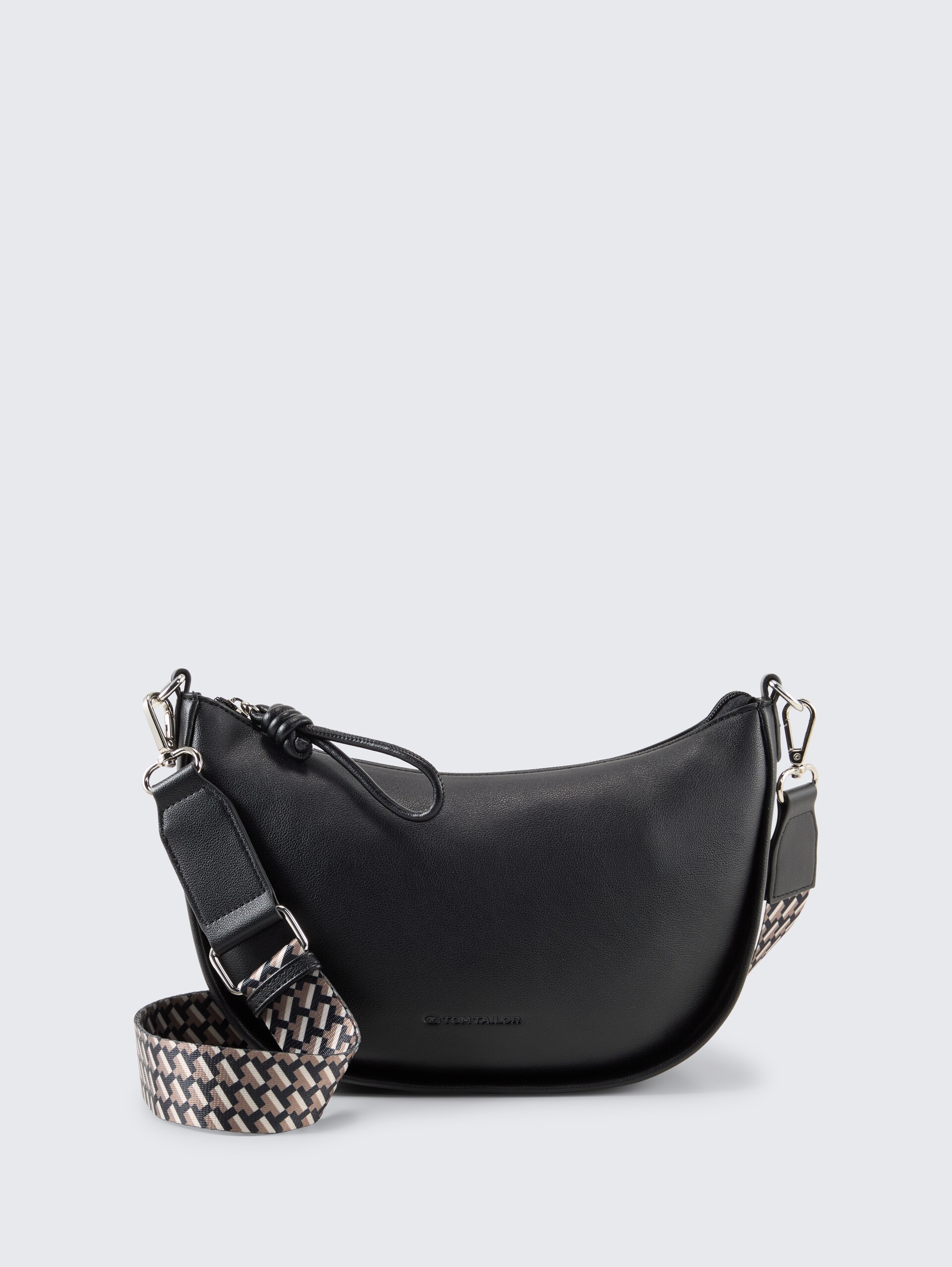 TTTATIANA Umhängetasche mit gemustertem Webriemen - schwarz / black - Vorder-Produkt-Ansicht