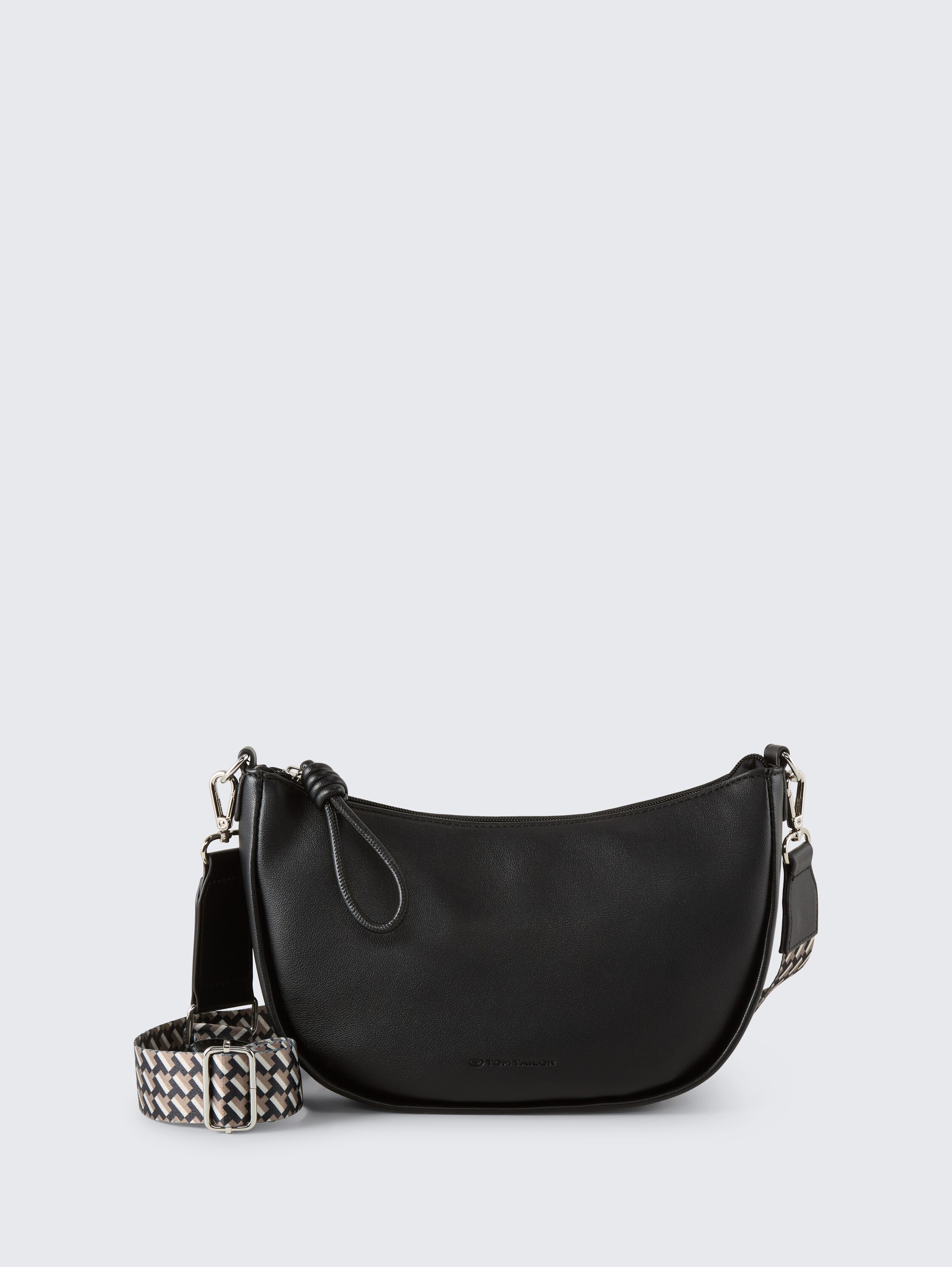 TTTATIANA Umhängetasche mit gemustertem Webriemen - schwarz / black - Vorder-Produkt-Ansicht