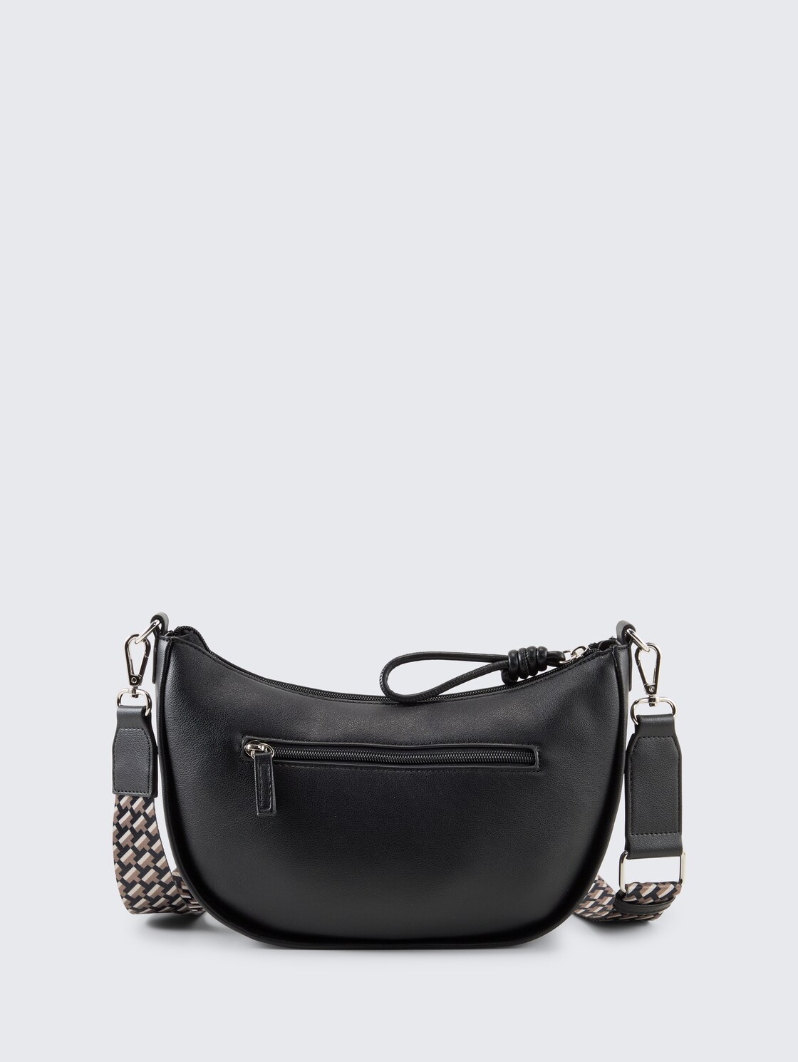 TTTATIANA Umhängetasche mit gemustertem Webriemen - schwarz / black - Produkt-Rückansicht