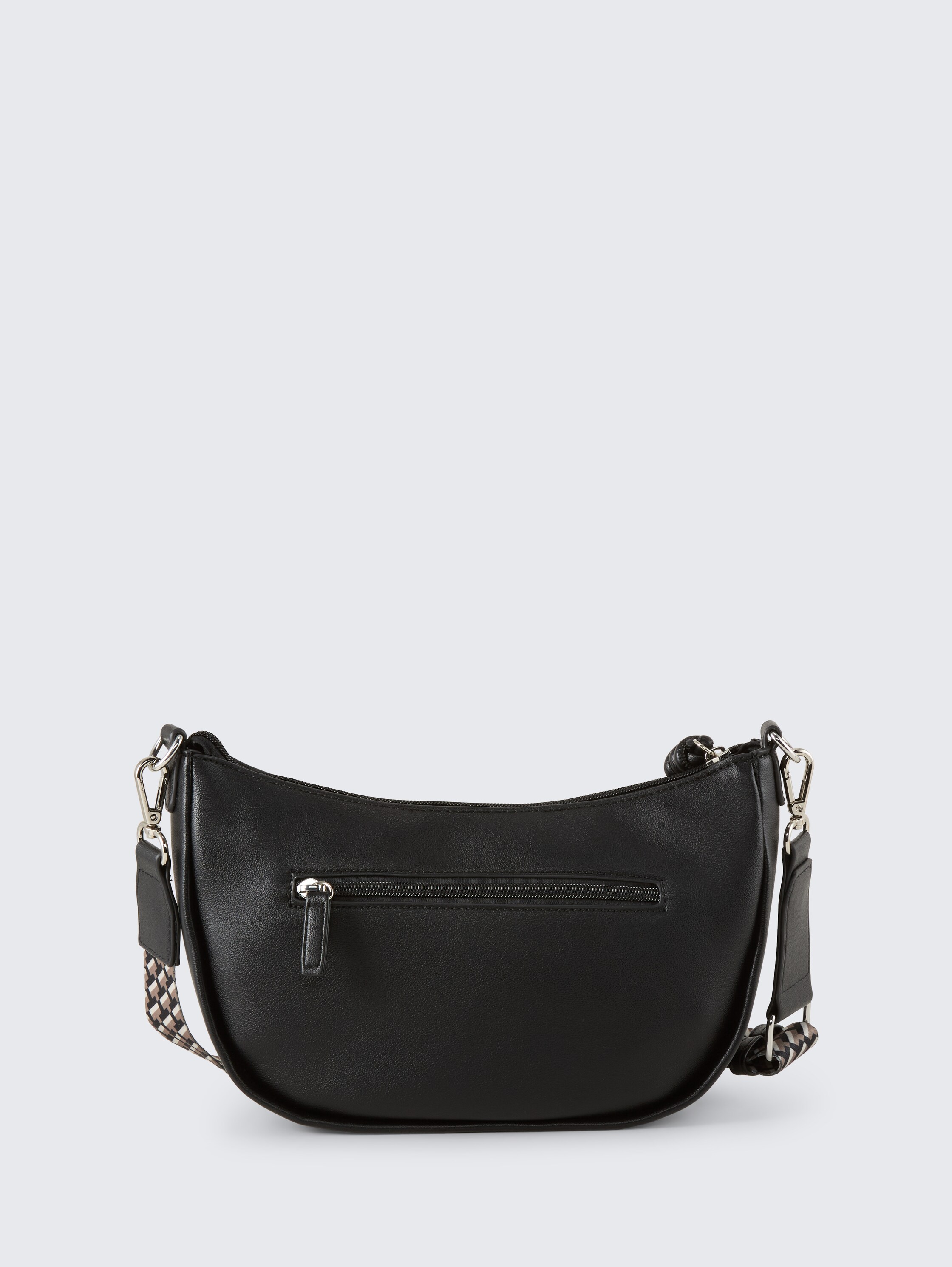 TTTATIANA Umhängetasche mit gemustertem Webriemen - schwarz / black - Produkt-Rückansicht