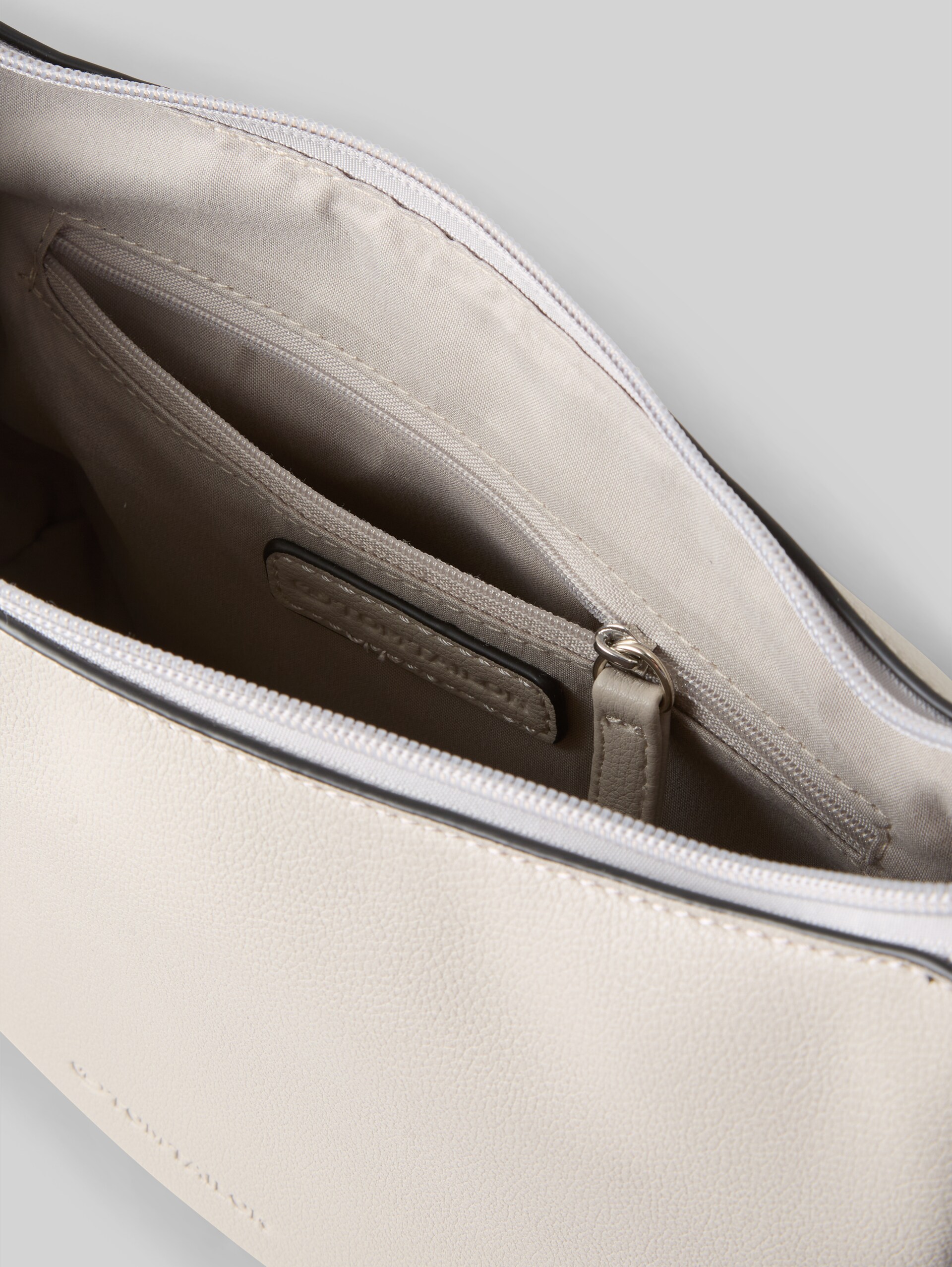 TTTATIANA shoulder bag with patterned woven strap - grey - side product view 