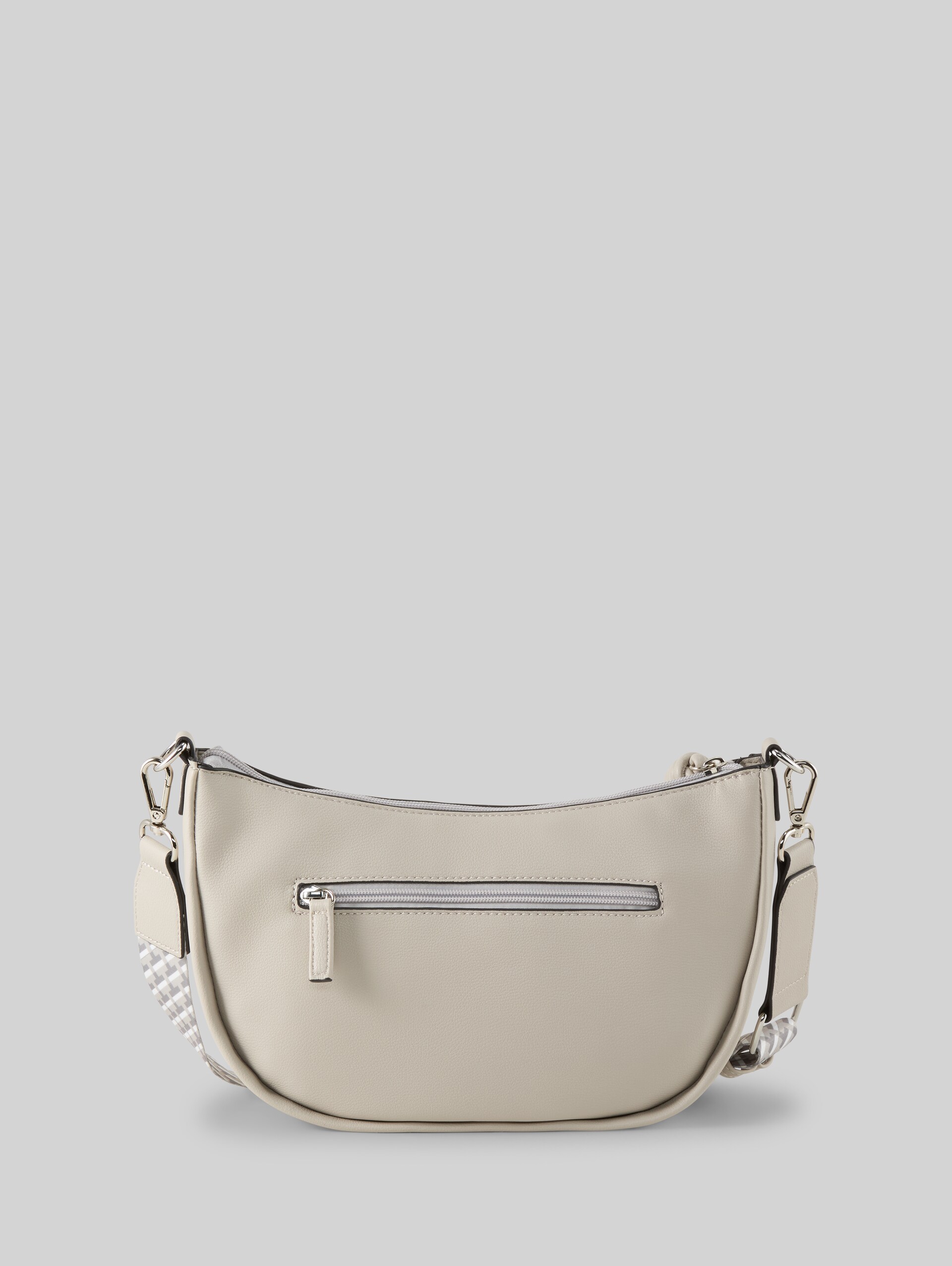 TTTATIANA shoulder bag with patterned woven strap - grey - Product rear view