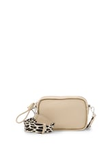 Niet geselecteerd, TTTATIANA schoudertas met geweven riem met patroon door Tom Tailor, beige