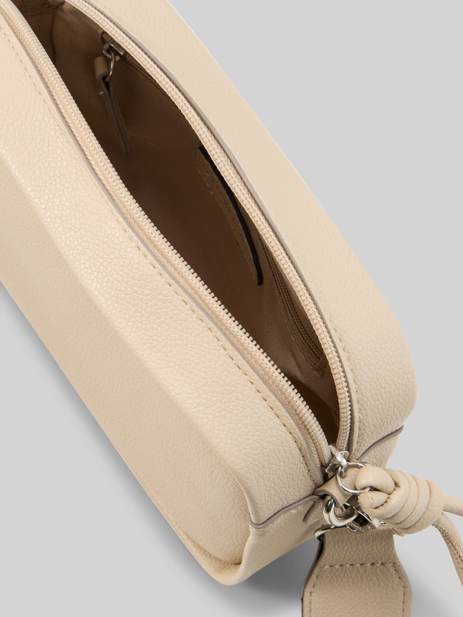 TTTATIANA schoudertas met geweven riem met patroon - beige / beige - zijaanzicht product 