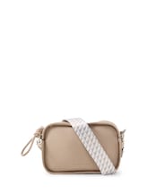 Ausgewählt, TTTATIANA Umhängetasche mit gemustertem Webriemen von Tom Tailor, grau