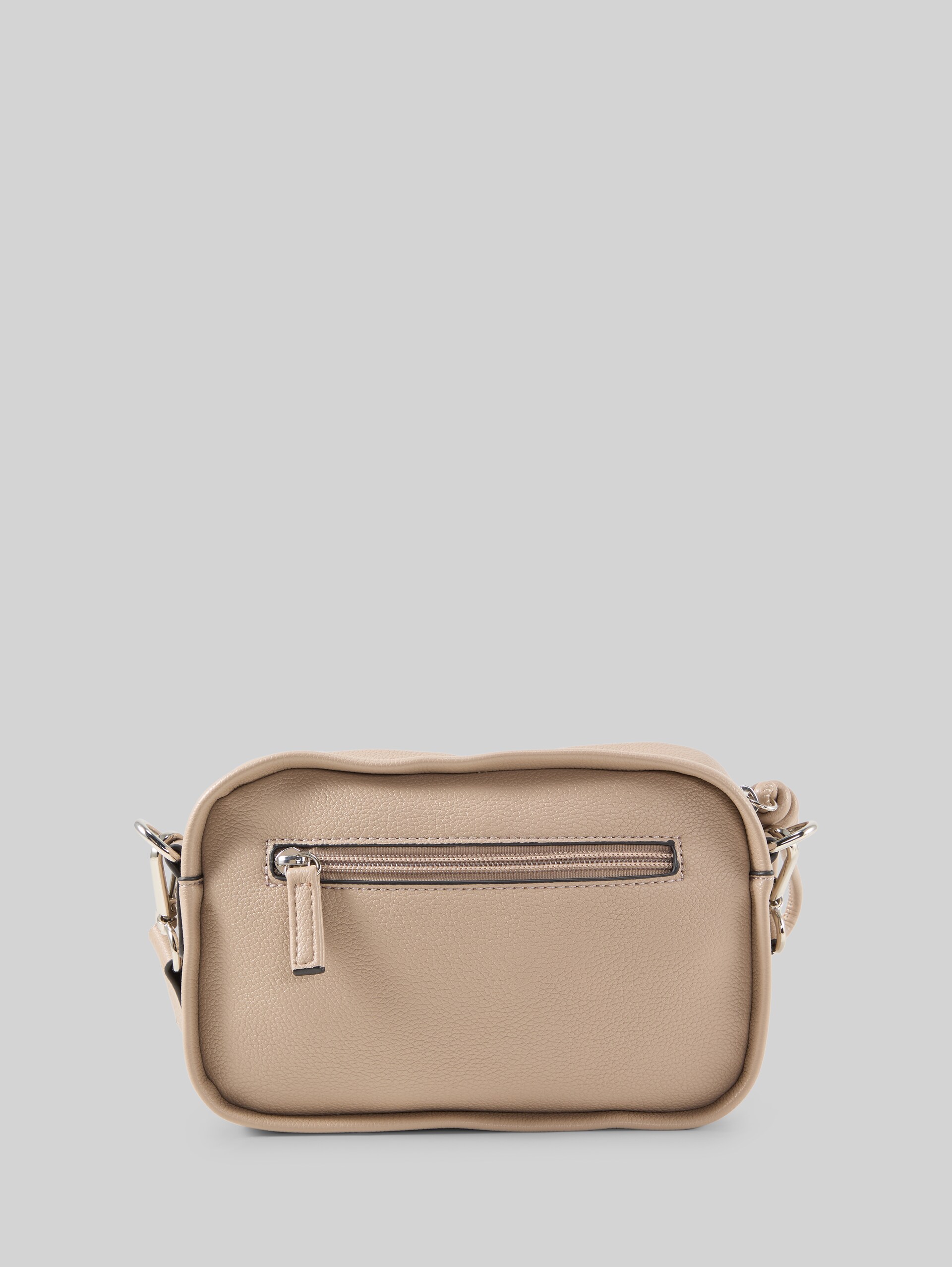 TTTATIANA Umhängetasche mit gemustertem Webriemen - taupe / taupe - Produkt-Rückansicht